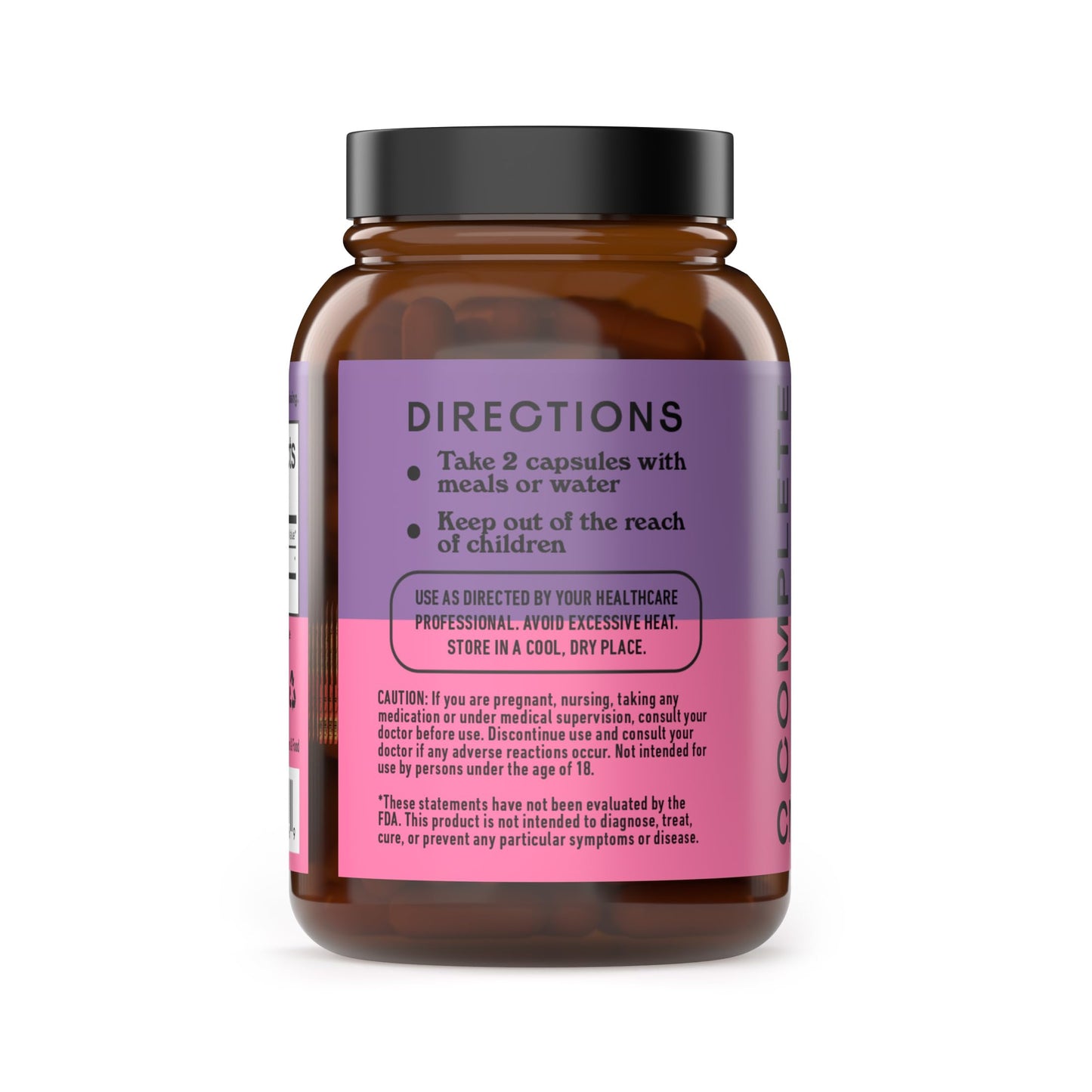 Complete Natural Products Elderberry 570mg Capsules, 100 Count