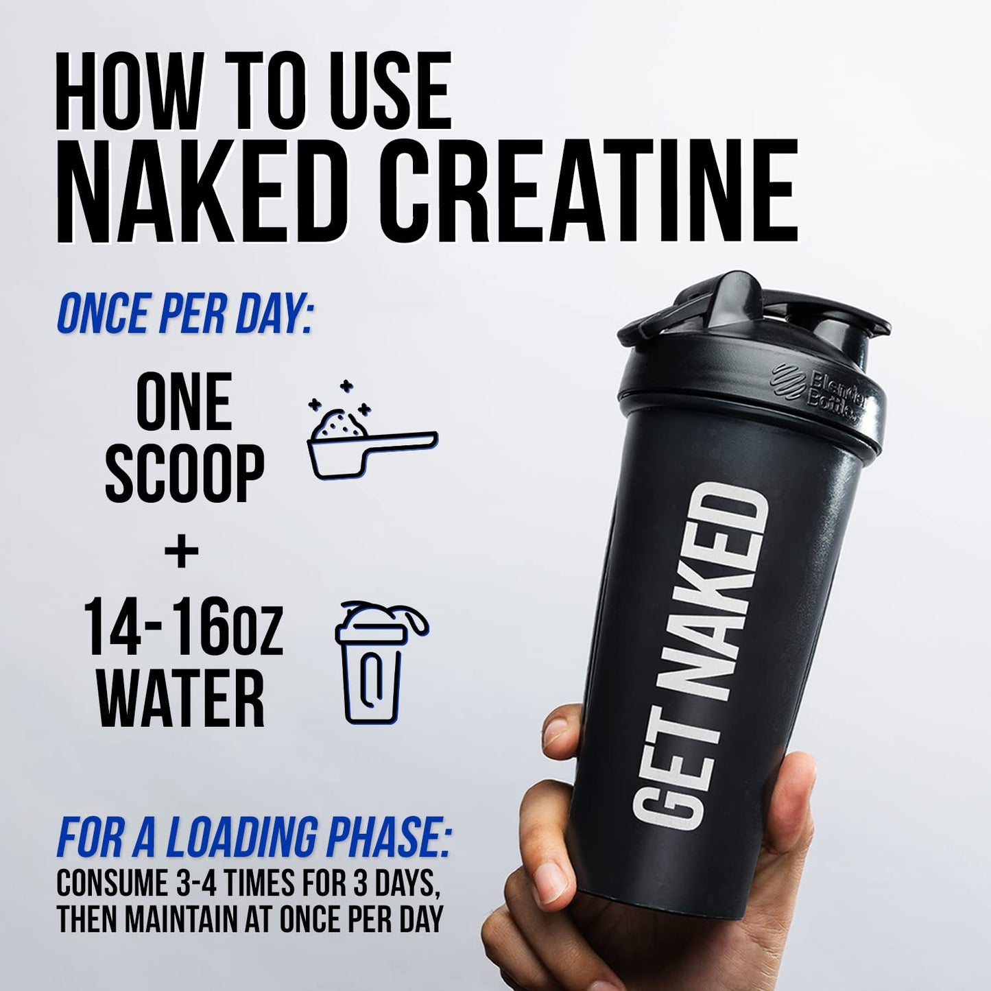 NAKED Pure Micronized Creatine Monohydrate Powder 35.2 oz