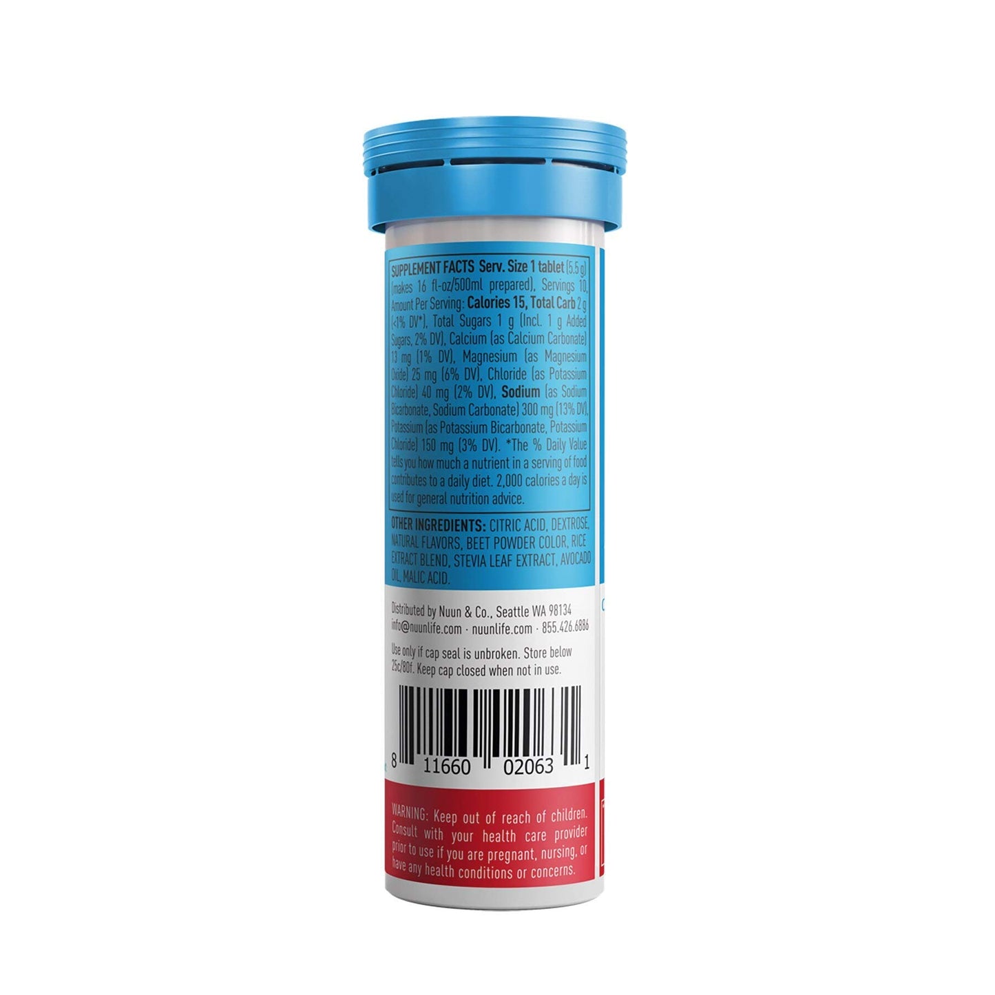 Nuun Bev Tube Fruit Punch Tablets 10