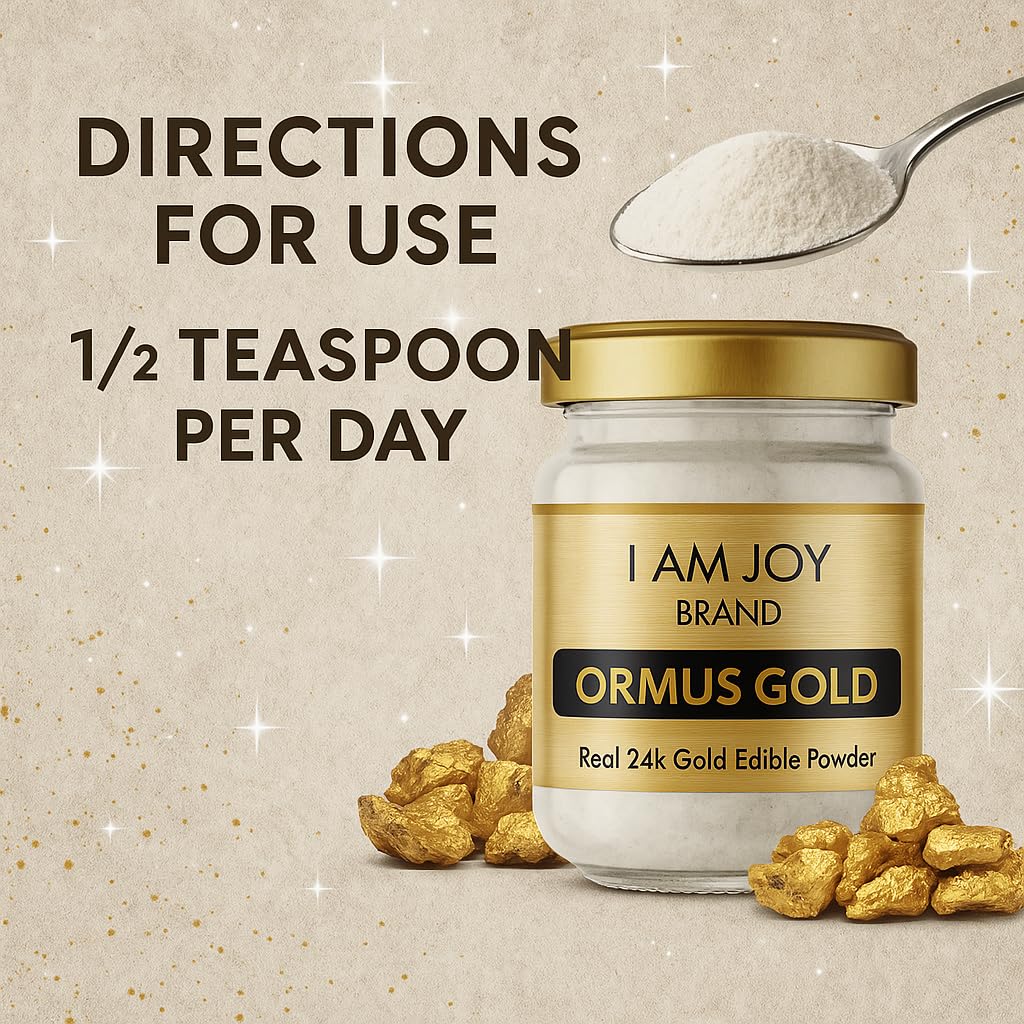 I Am Joy co. Pure Ormus White Gold Powder Monoatomic M-State 24k 99.99% 0.776 oz