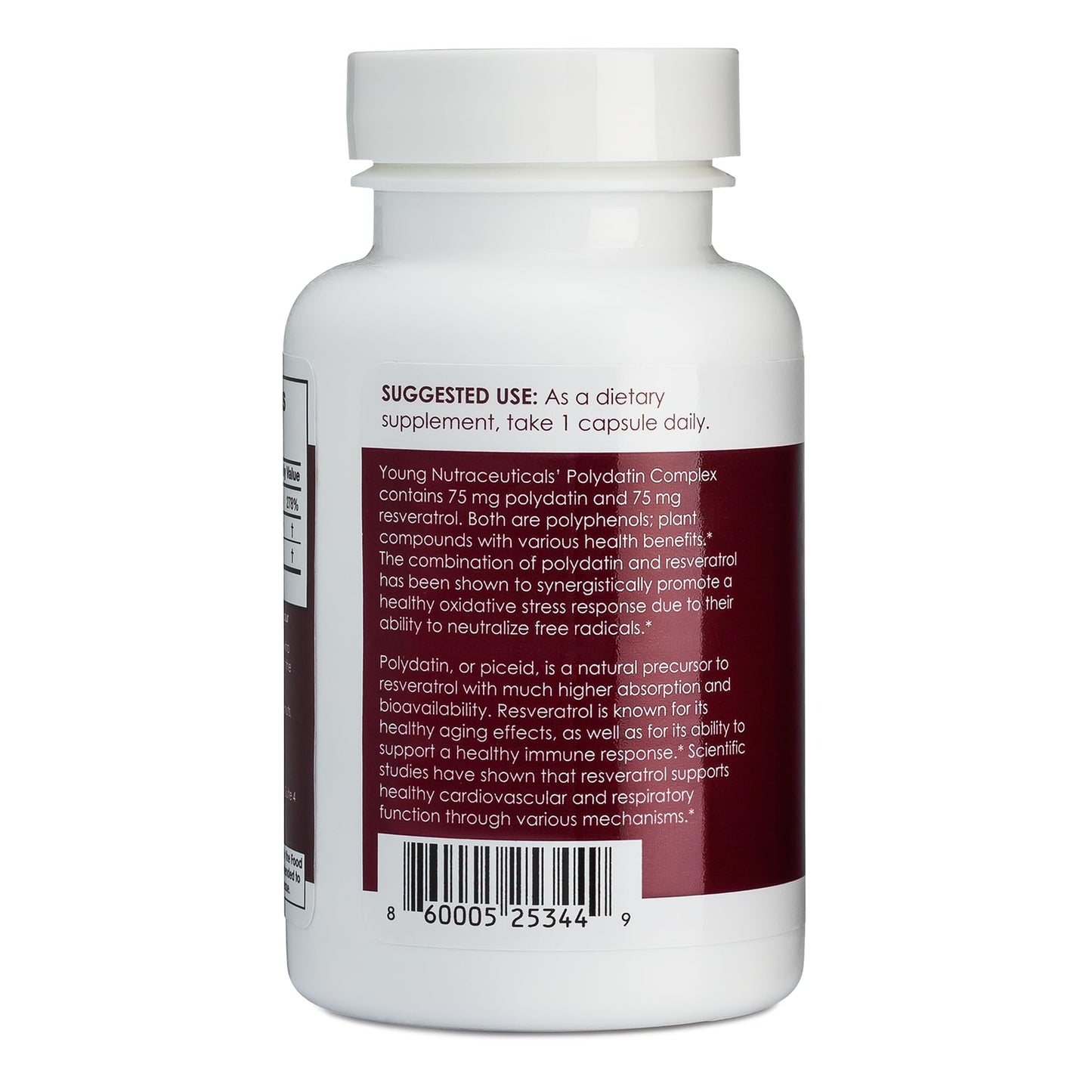Mirica YoungNutra Polydatin Complex with Resveratrol High Absorption Capsule 60