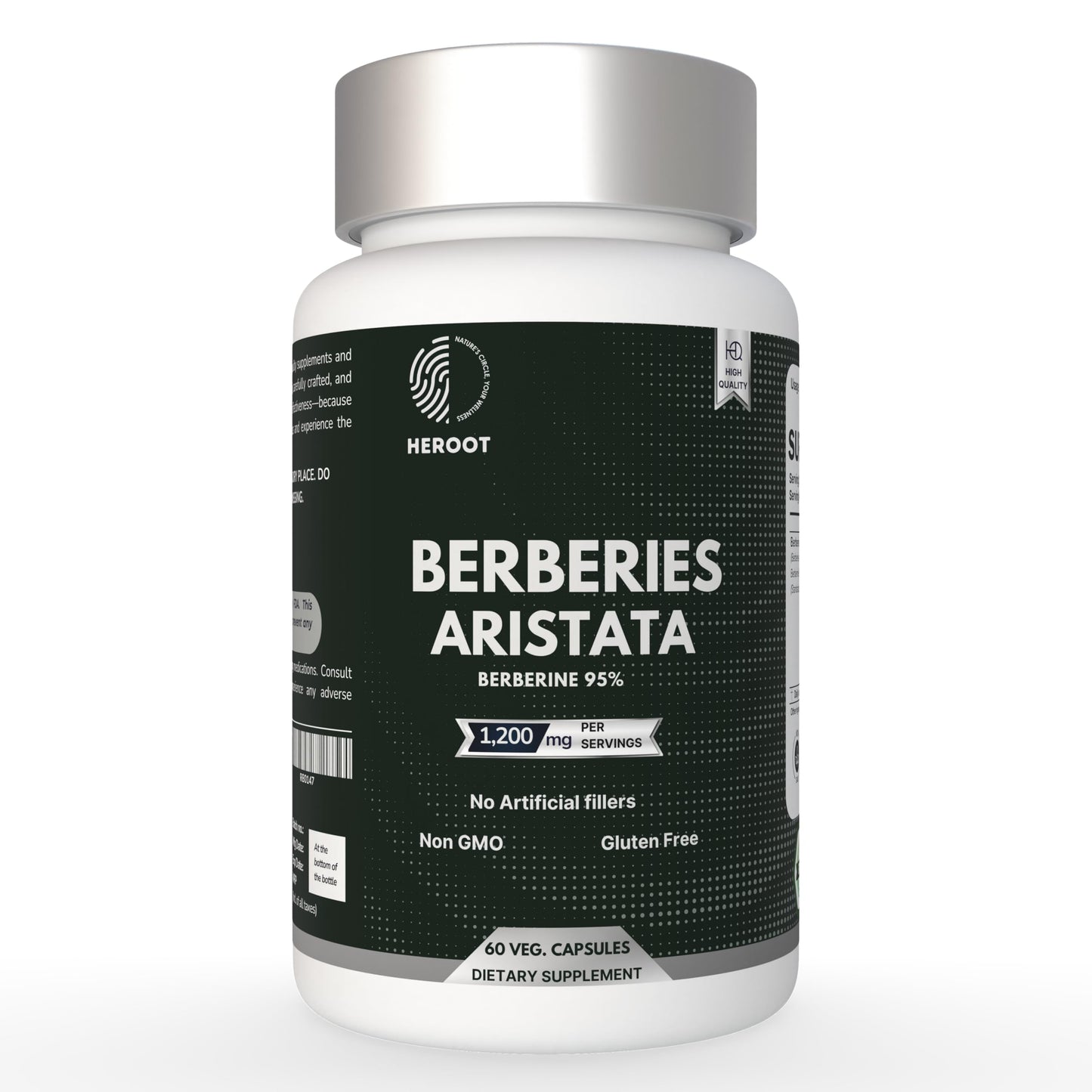 Heroot Organic Berberis Aristata 500 mg Capsule, 60 Capsules
