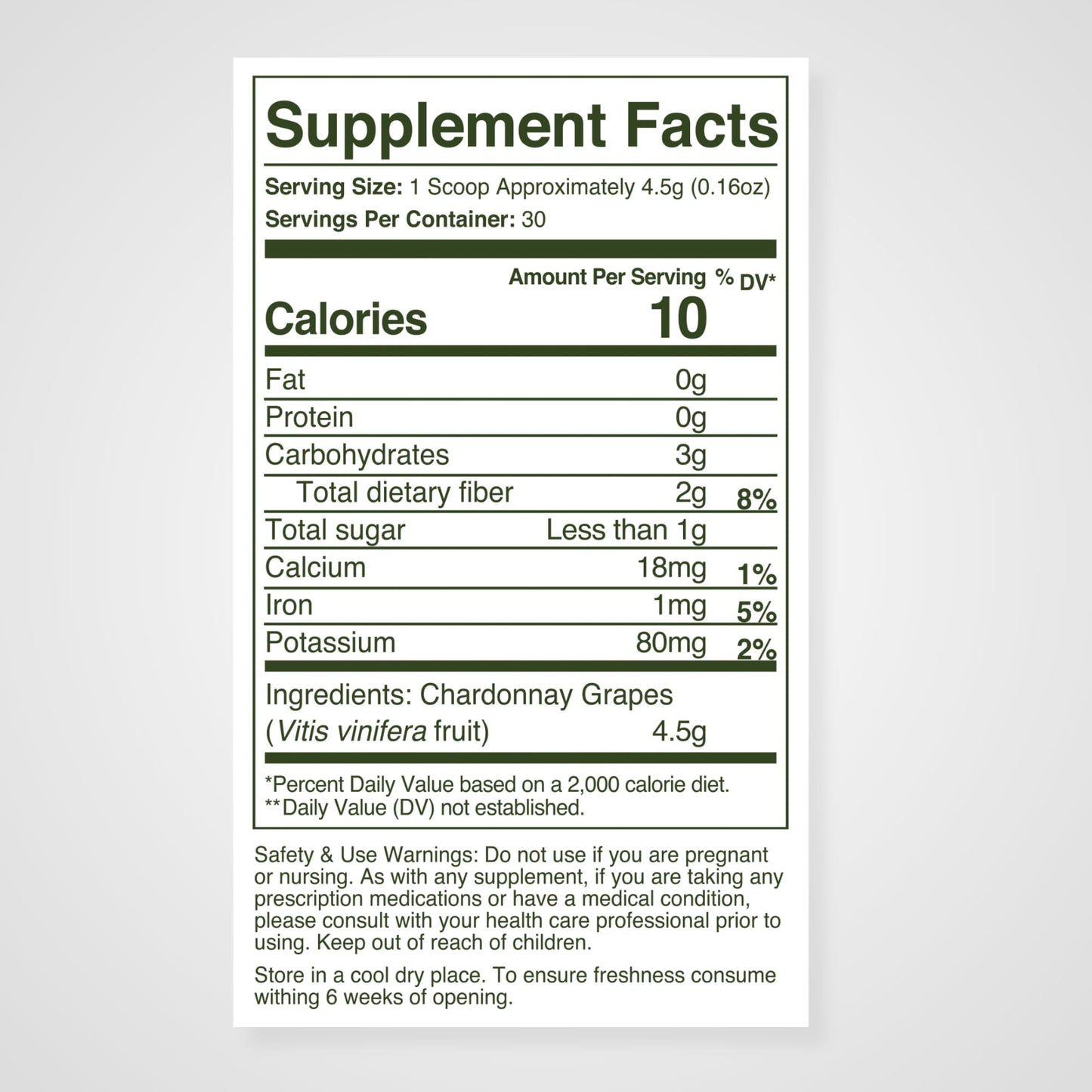 WellVine Premium Smart Prebiotic Gut Health Supplement Powder, 4.75 oz