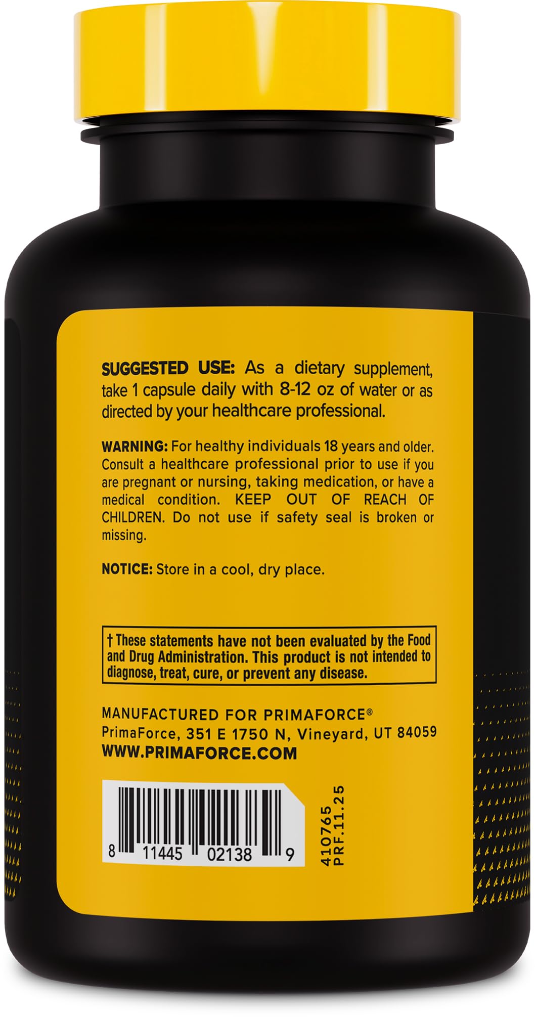 Primaforce KSM-66 Ashwagandha Root Extract 600mg Capsule, 60 Count