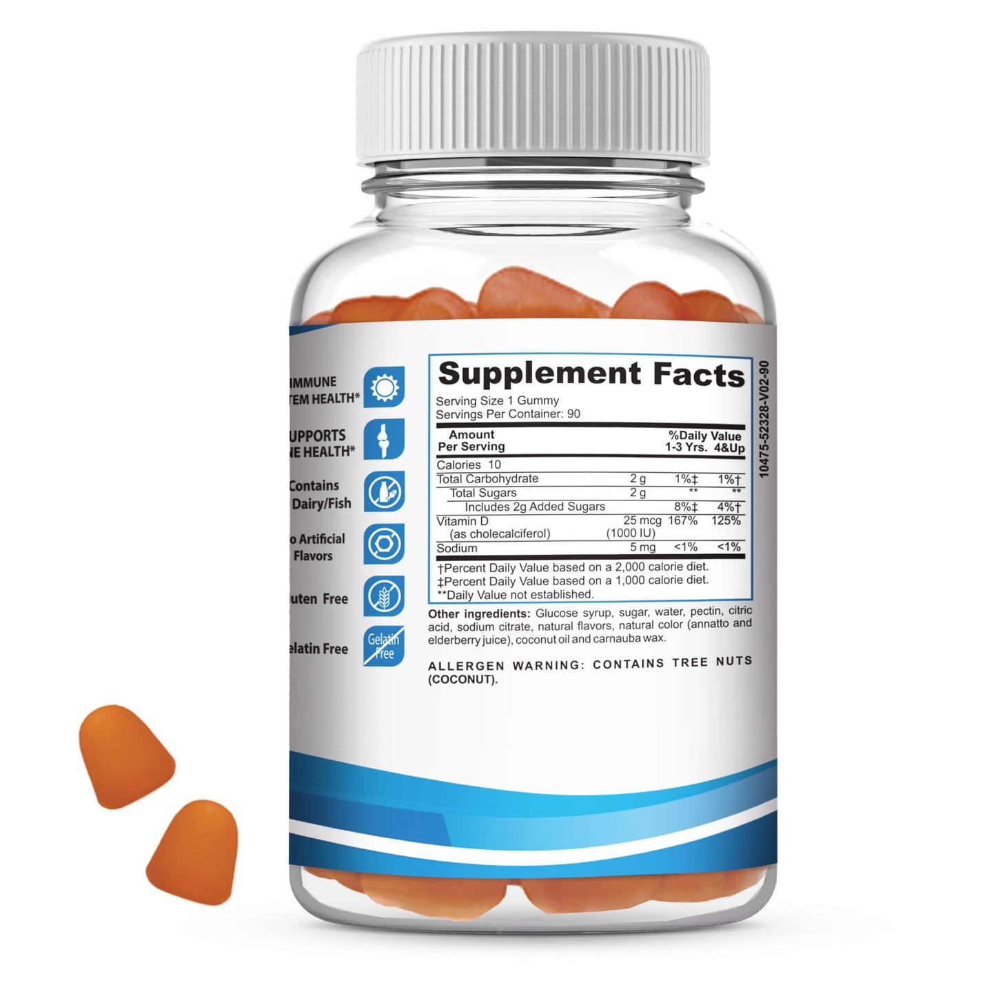 GREEN FIELD NUTRITIONS Vitamin D3 for Kids Gummies 90