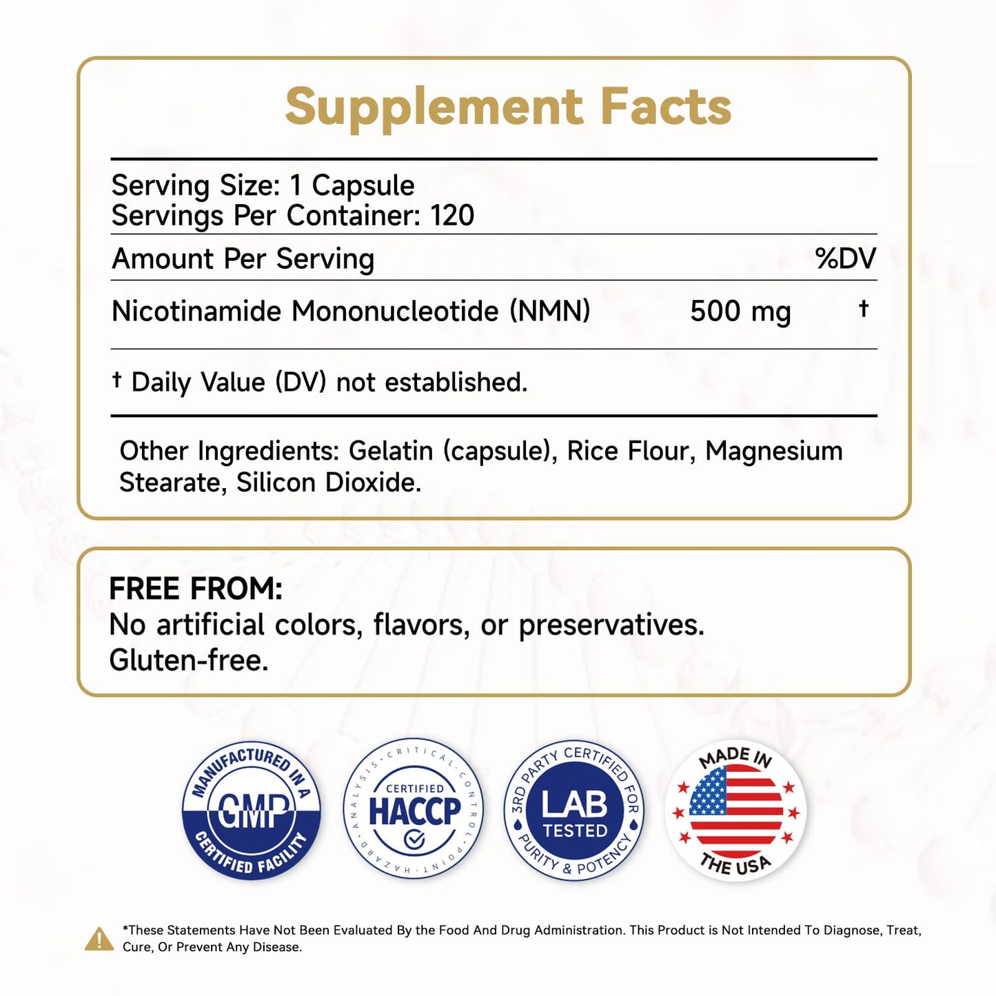 Vinatzen NMN 60000mg Capsule 120 Capsules