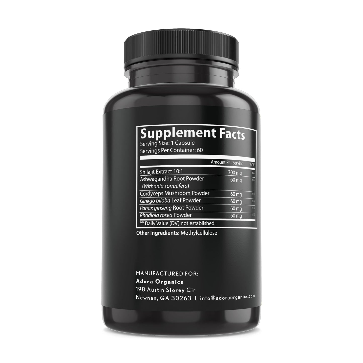 Biodora 6-in-1 Shilajit Supplement 300mg Capsule, 60 Count