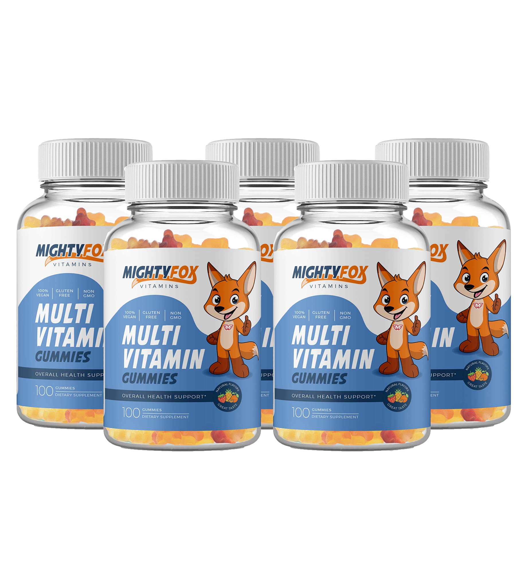 MIGHTY FOX VITAMINS Kids Multivitamin Gummies 100 Count