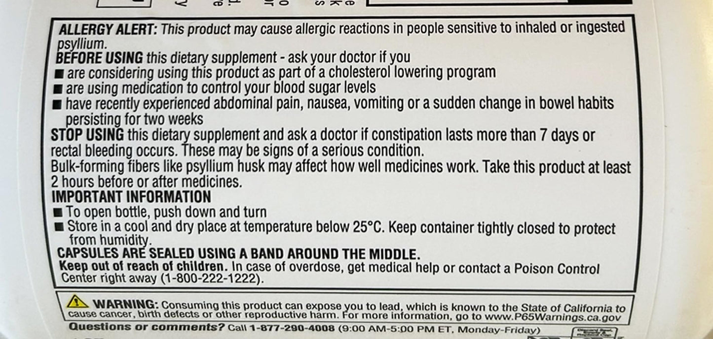 Member's Mark Fiber Capsules 400 Count