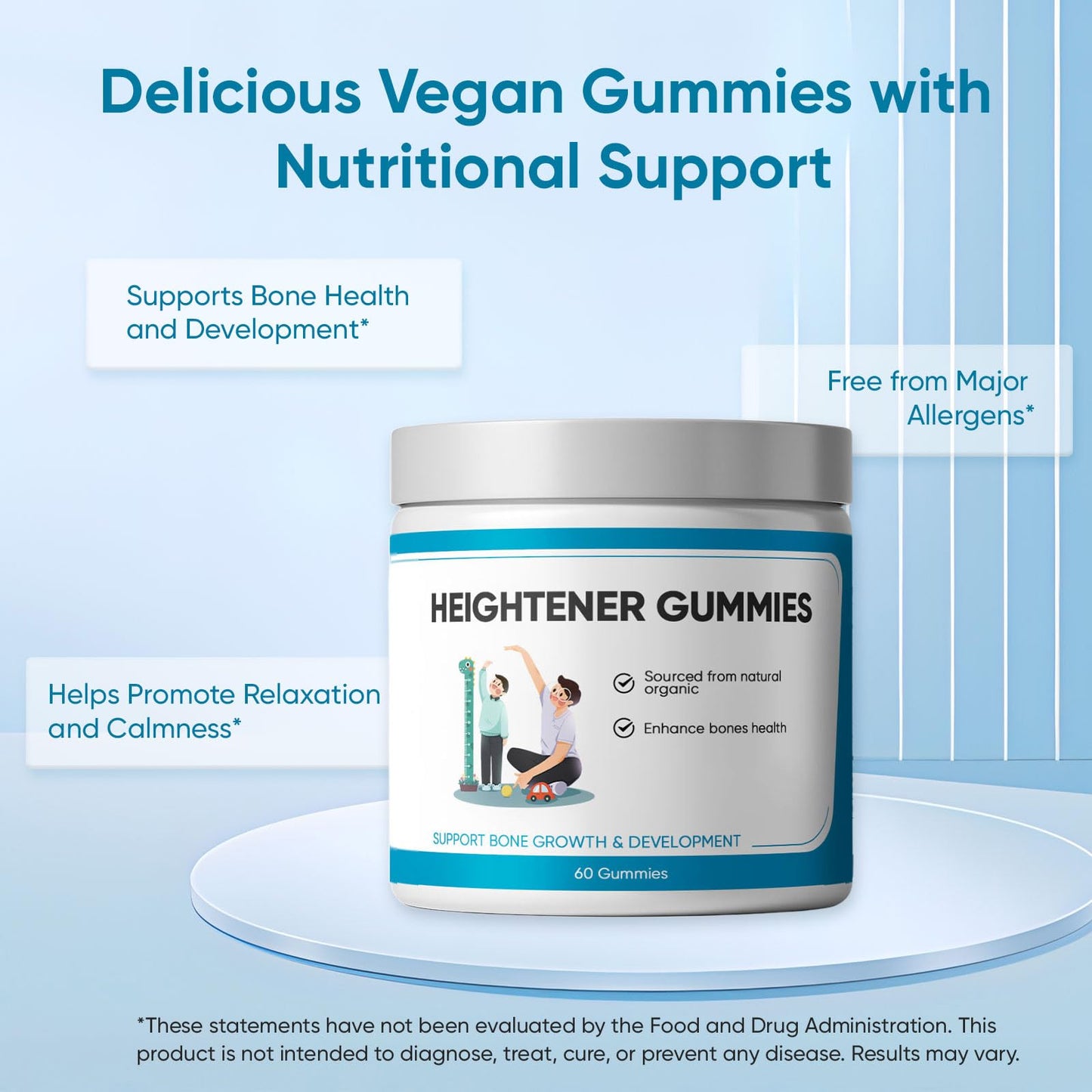 SPEORARY Heightener Gummies, 60 Gummies