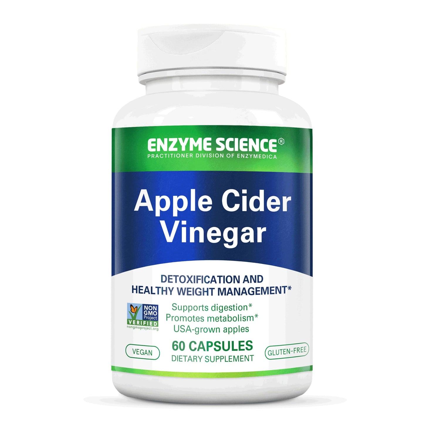 Enzyme Science Apple Cider Vinegar Capsules 60 Count