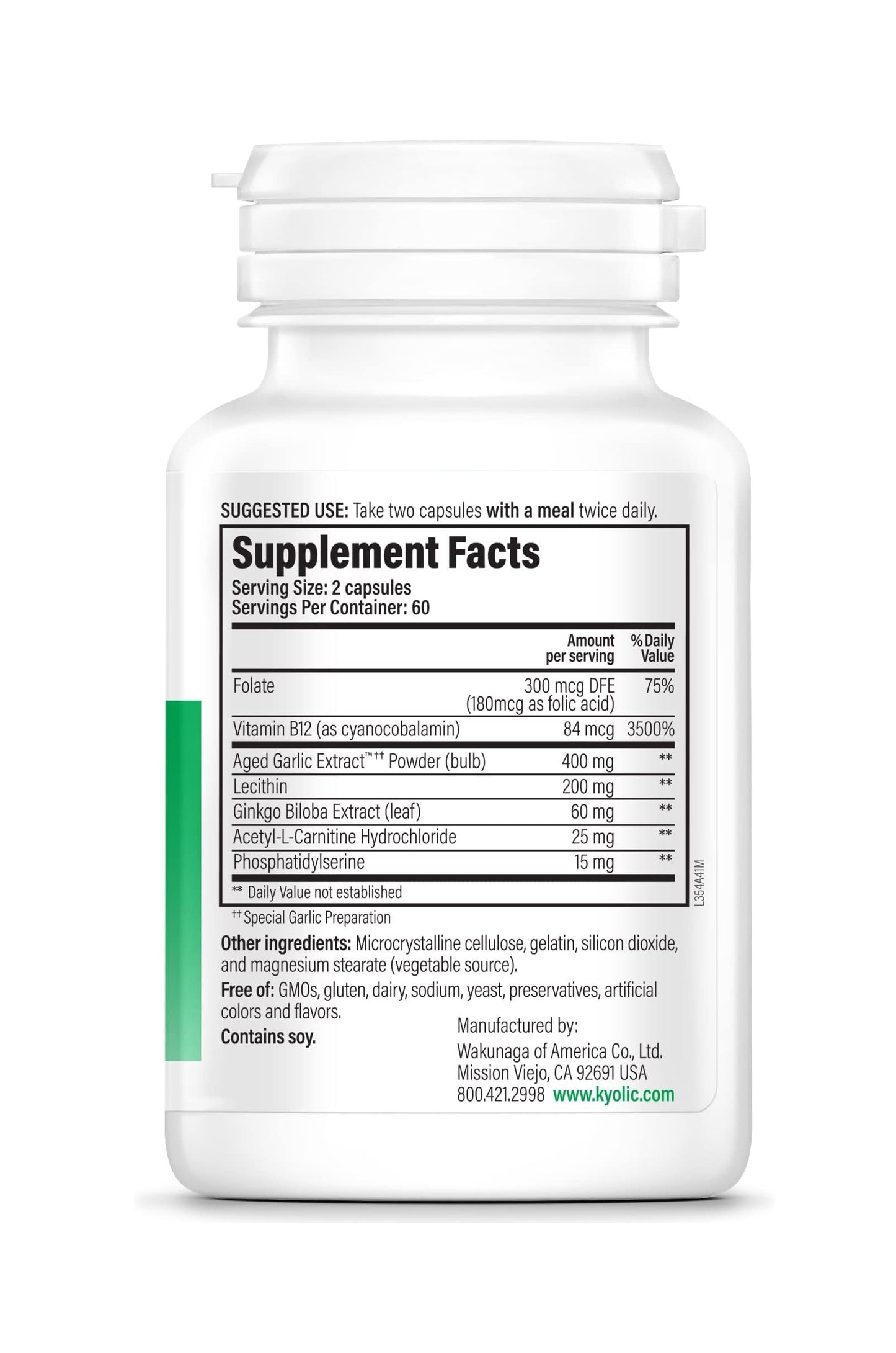 Kyolic Neuro-Logic Specialty Series for Memory, Learning & Sharpness 120 Capsules