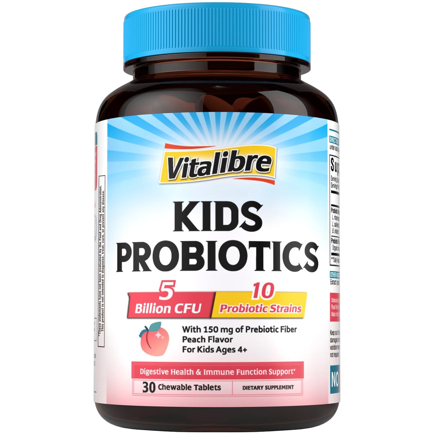 Vitalibre Kids Probiotics Capsule, 5 Billion CFU, 30 Count