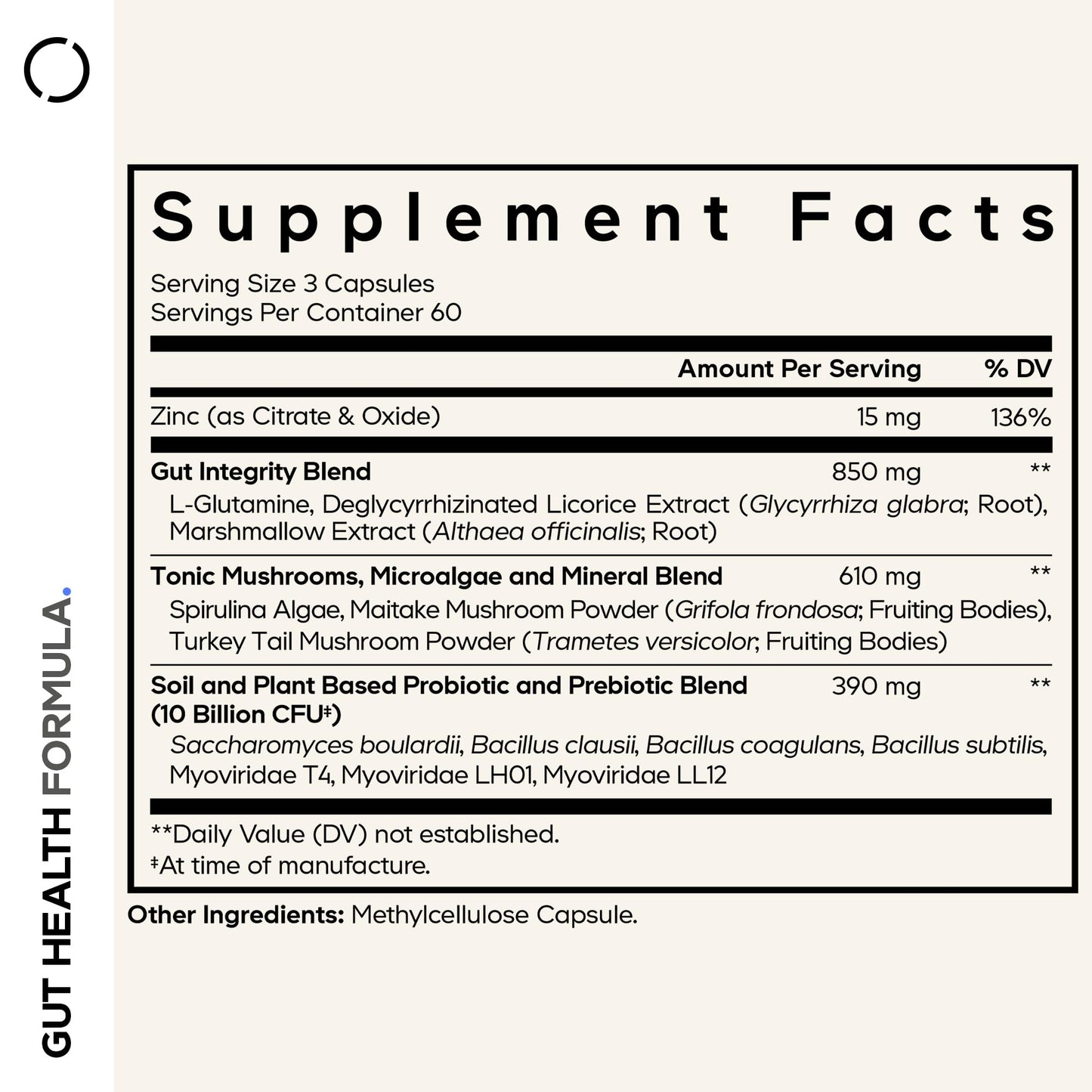 Codeage Gut Health Supplements Vegan Formula Capsule 180 Count