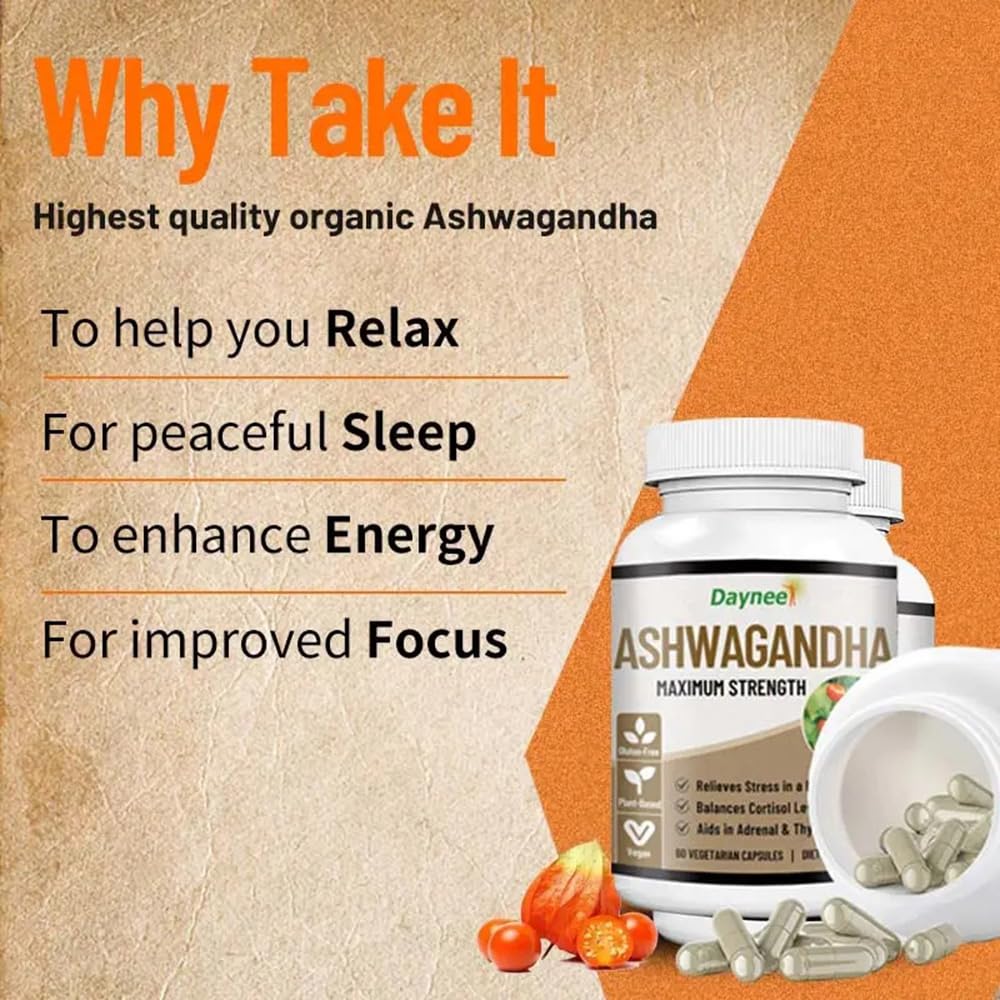 AIHIYO Ashwagandha Capsule, 60 Count