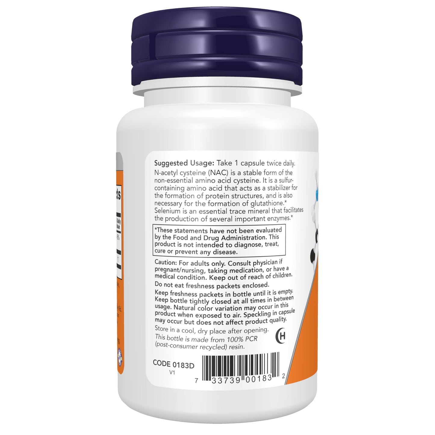 NOW Foods NAC (N-Acetyl Cysteine) 600 mg with Selenium Capsules, 30 Count