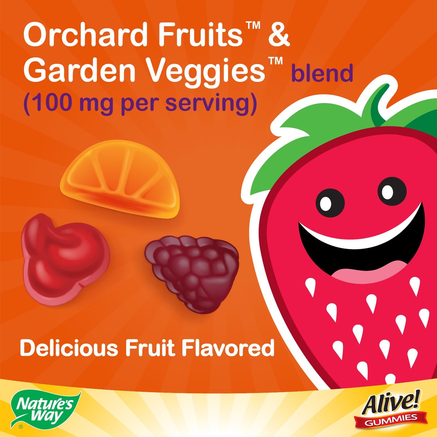 Nature's Way Alive Children's Multi-Vitamin Gummies, 90 Count