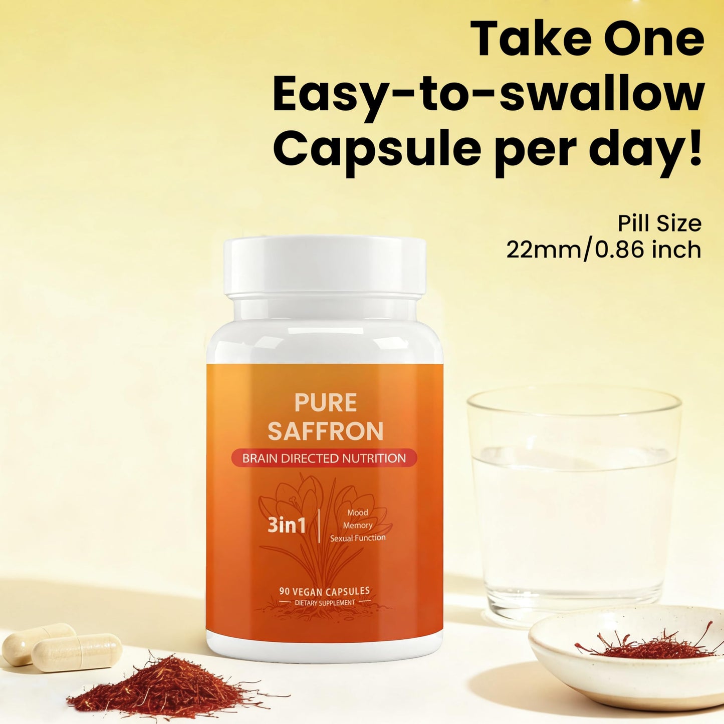 versafy Happy Saffron Capsule 1 Count