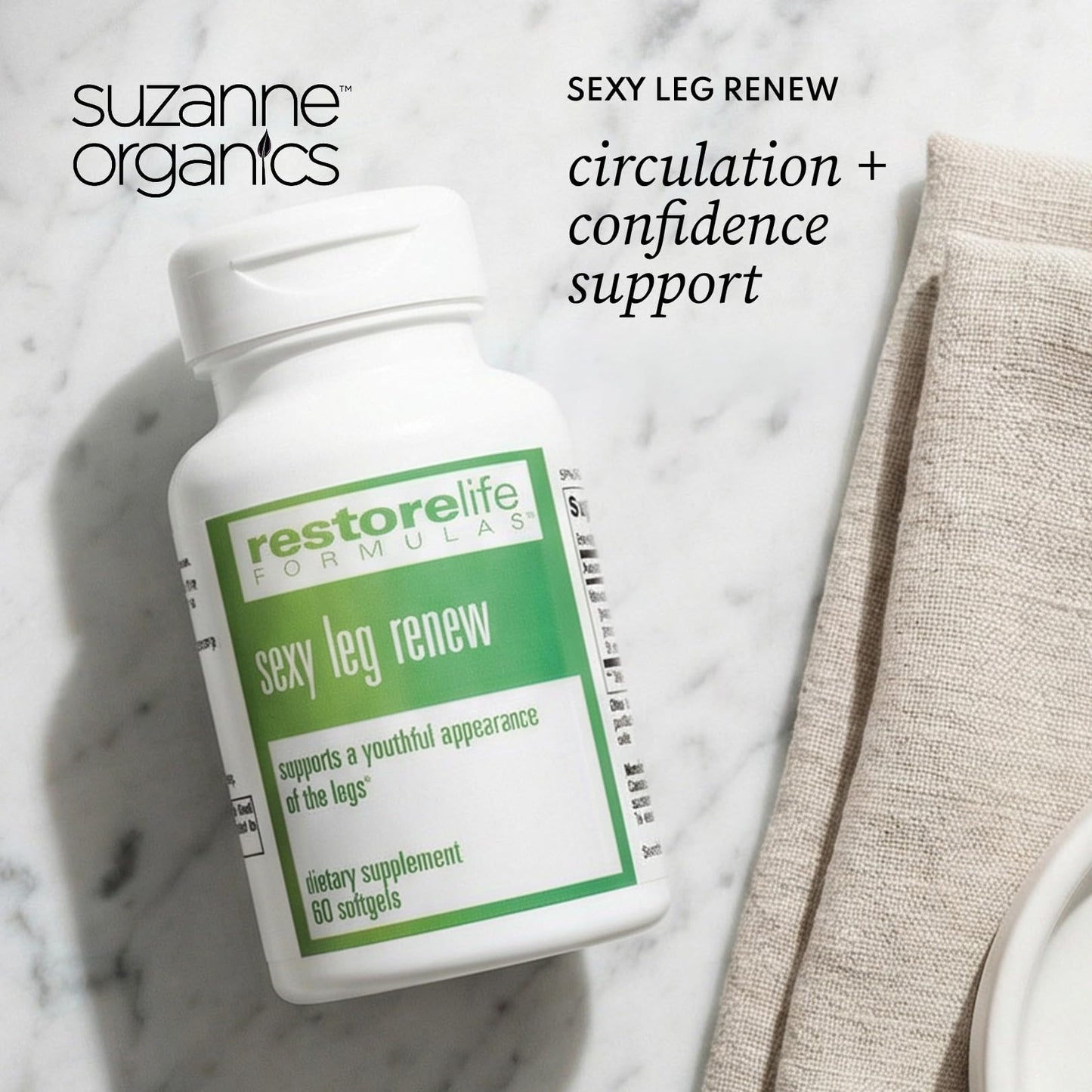 SUZANNE RestoreLife Formulas Sexy Leg Renew 30 Capsules