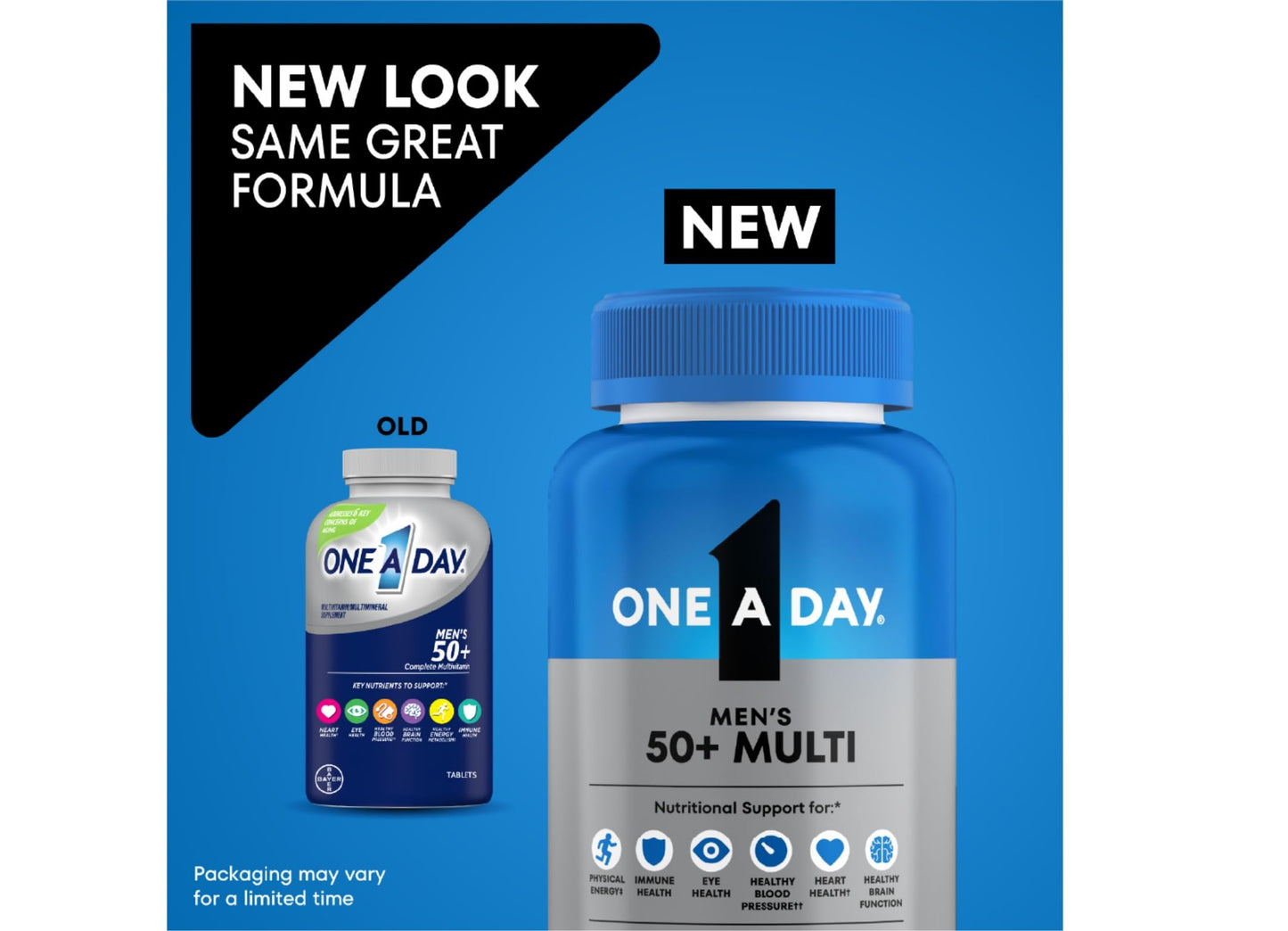 ONE A DAY Men's 50+ Advantage Multivitamins Tablet, 65 Count