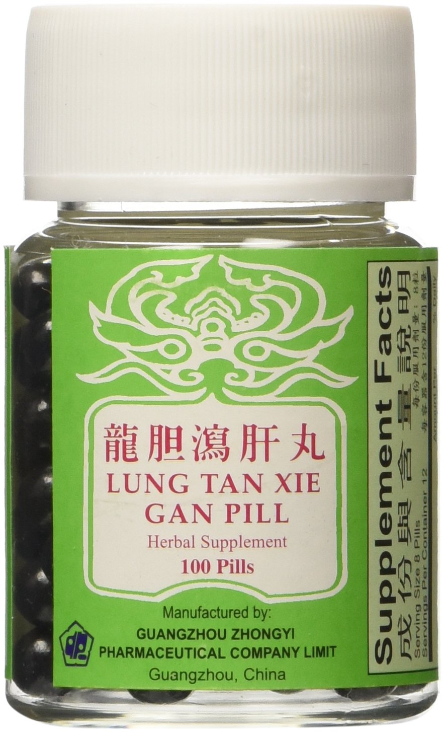 GPC Lung Tan Xie Gan Pill (for Bile System) - Herbal Supplement Capsule, 1