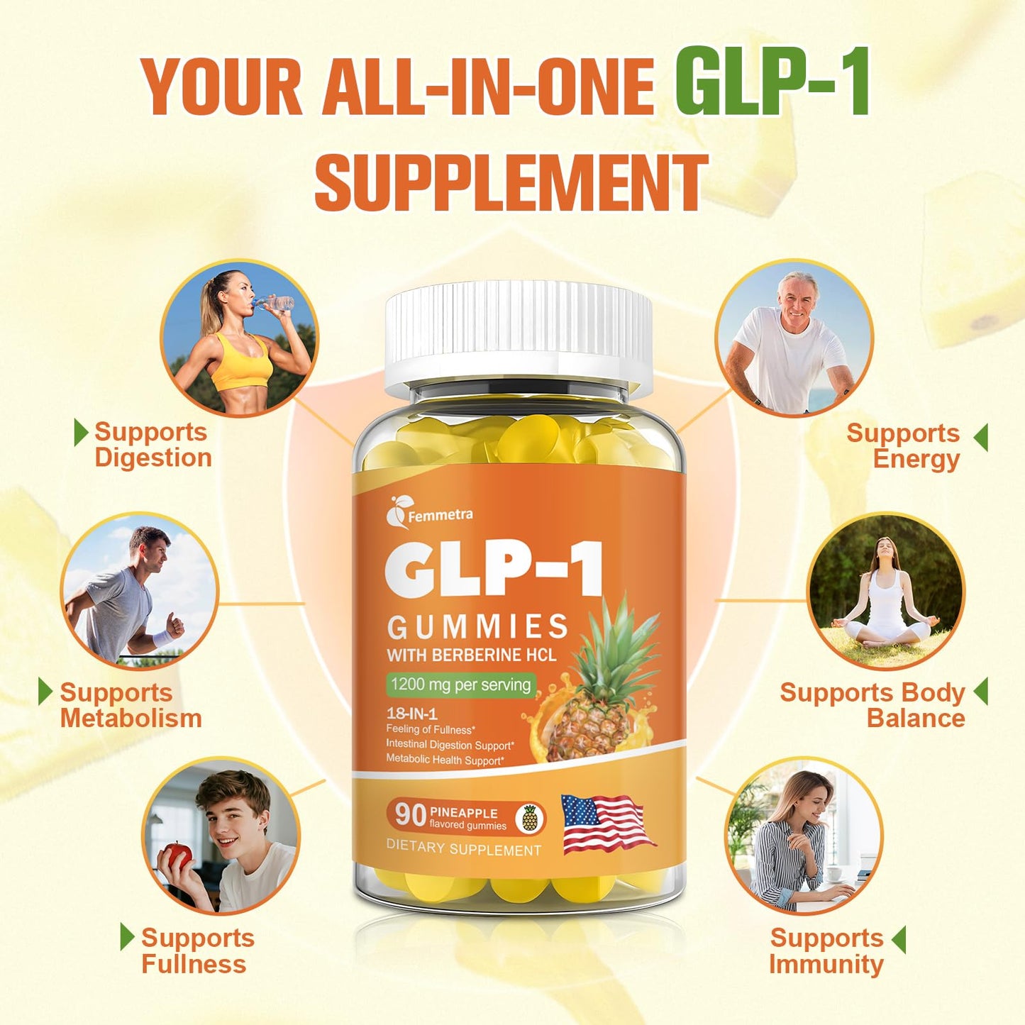 Femmetra GLP-1 Support Capsule 120 Count