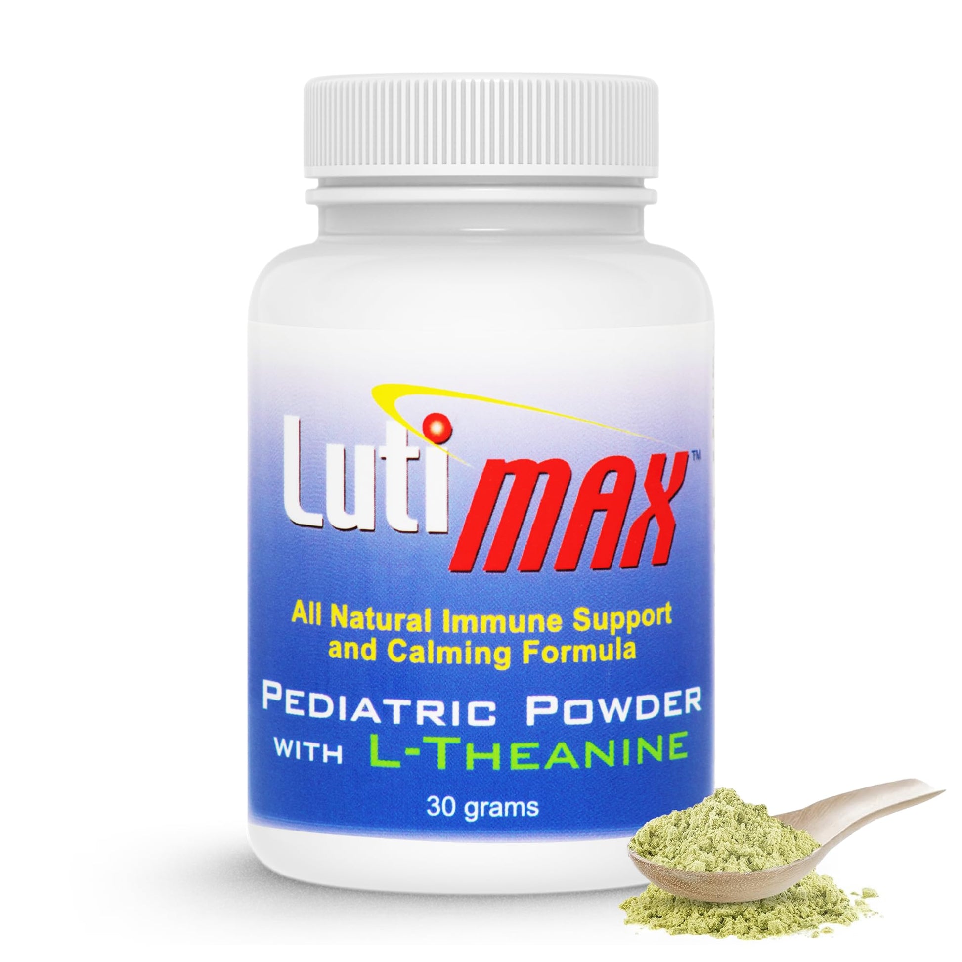 Luti Lutimax Pediatric Powder Brain Supplement with Luteolin, Rutin & L-Theanine - Kids Memory, Focus, Muscle & Immune Support Brain Supplement - Nootropic Antioxidants for Brain Health Support 1.1 Ounce