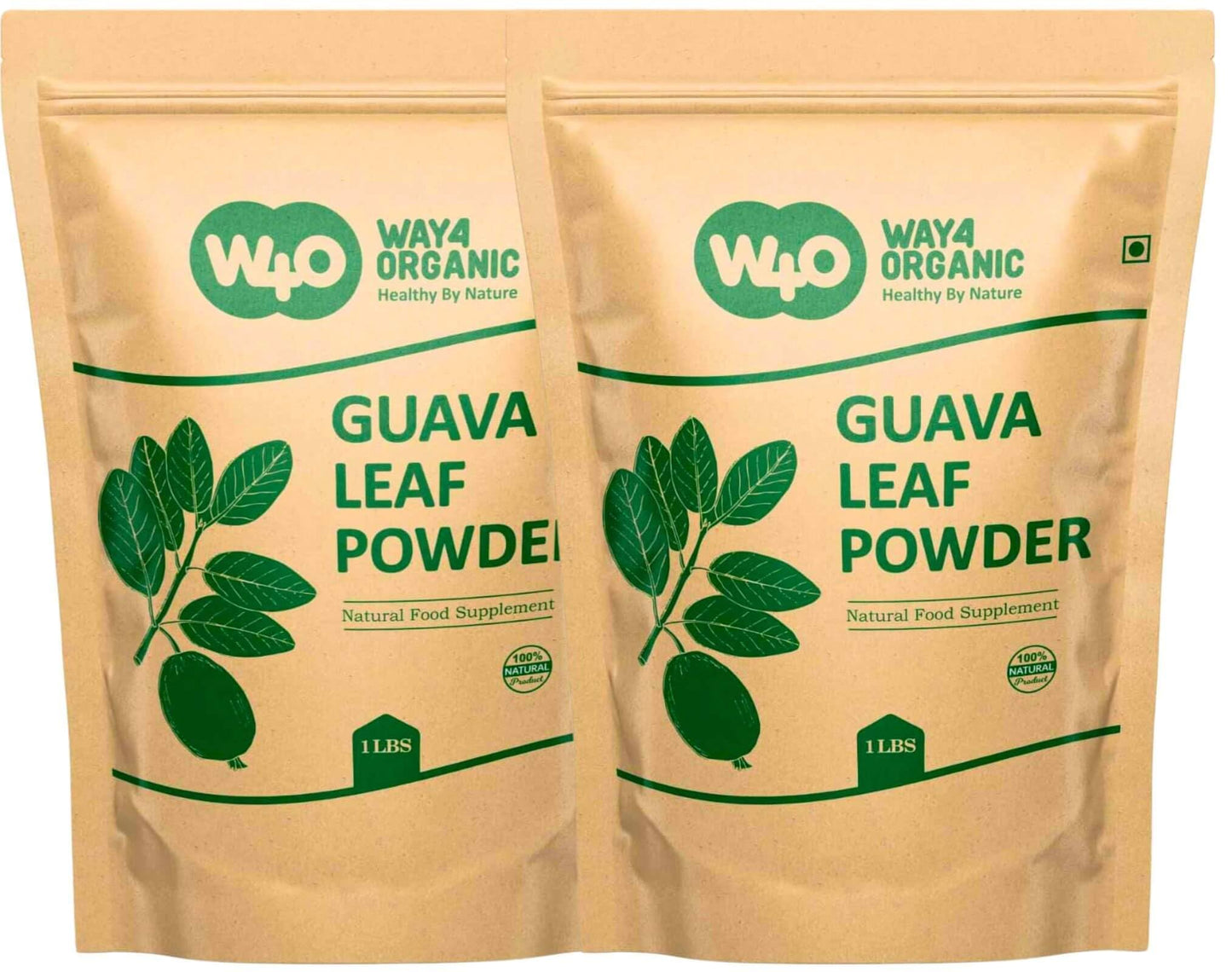 WAY 4 ORGANIC W4O Guava Leaf Powder, 16 Ounce