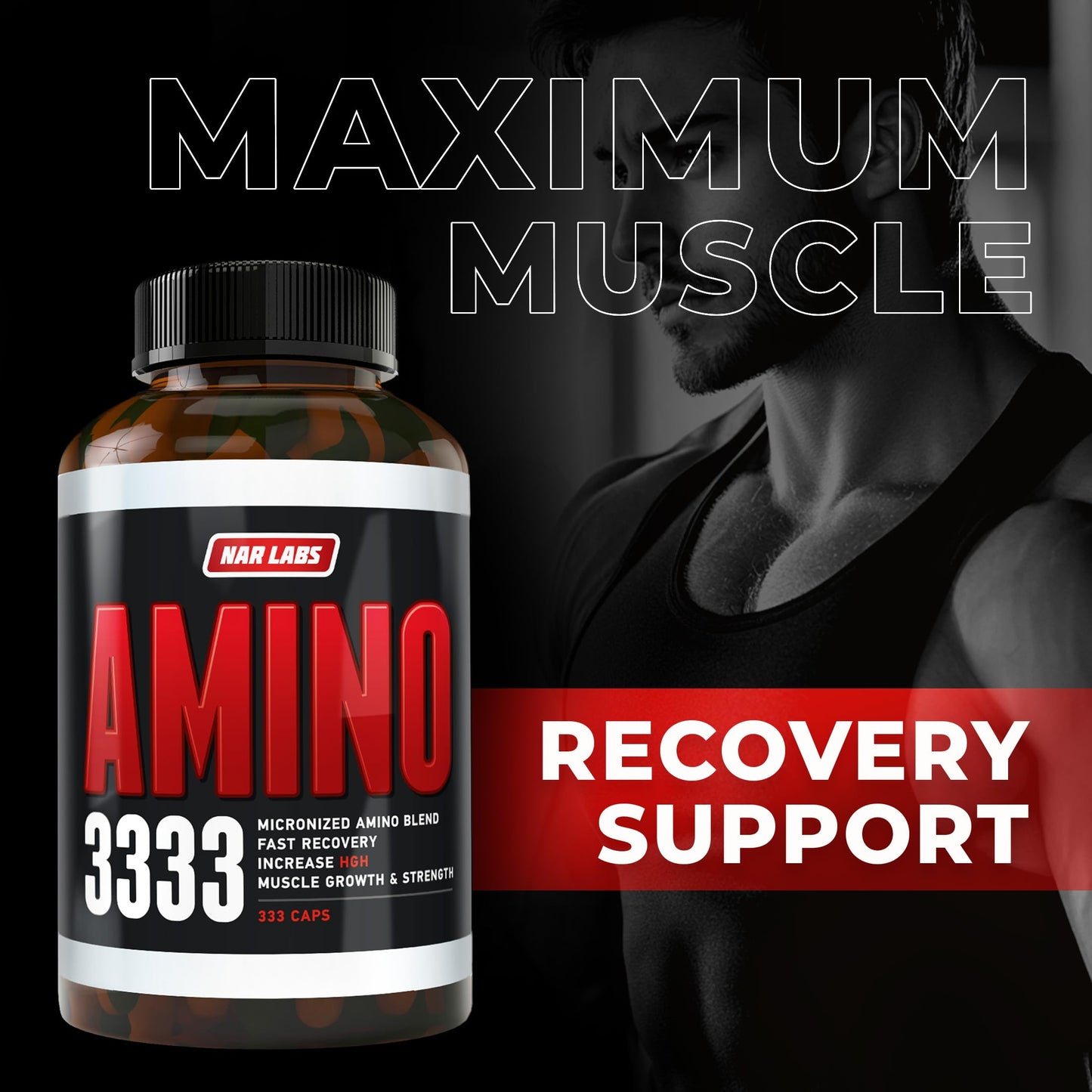 NAR LABS Real Amino Acid Complex 333 Capsules