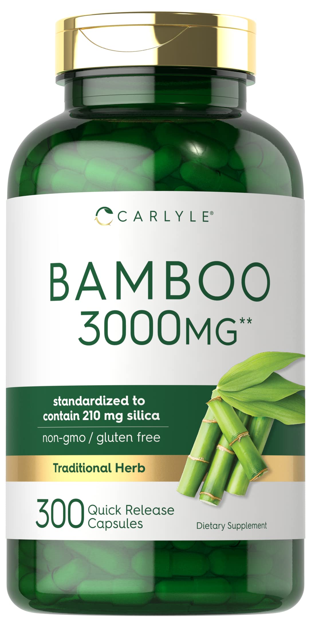 Carlyle Bamboo Extract Capsules 300 Count