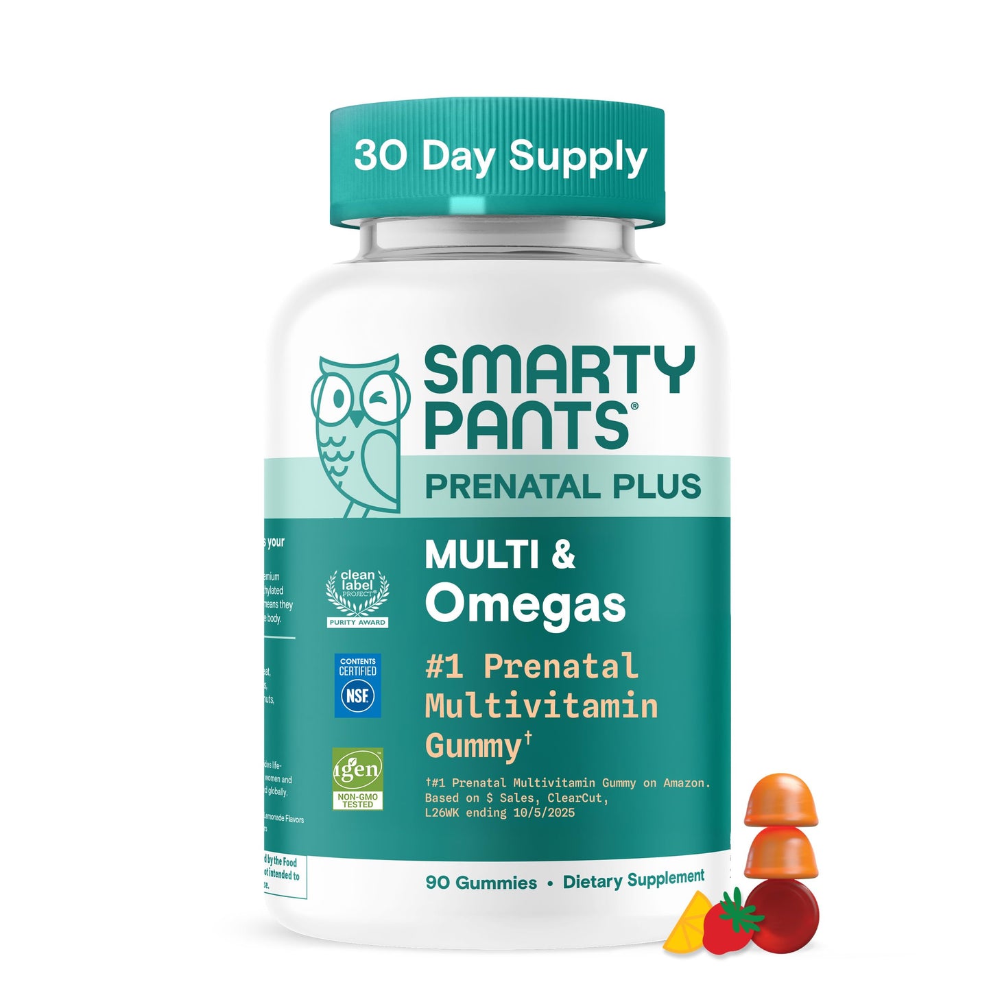 SmartyPants Prenatal Multivitamin Gummies 90 Gummies