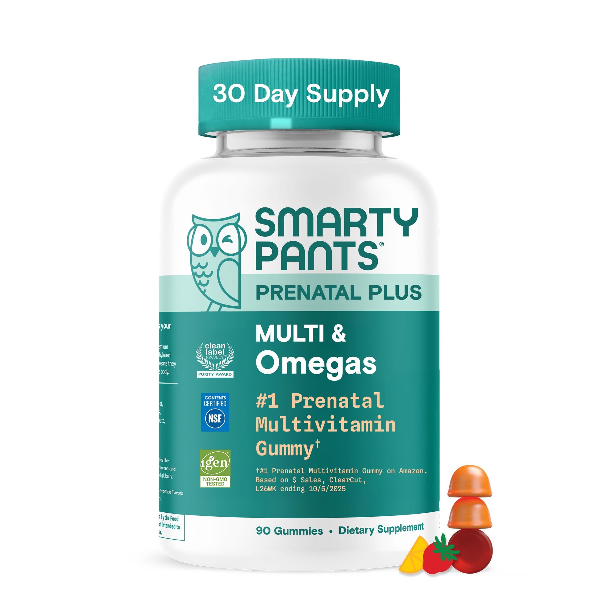 SmartyPants Prenatal Multivitamin Gummies 90 Gummies