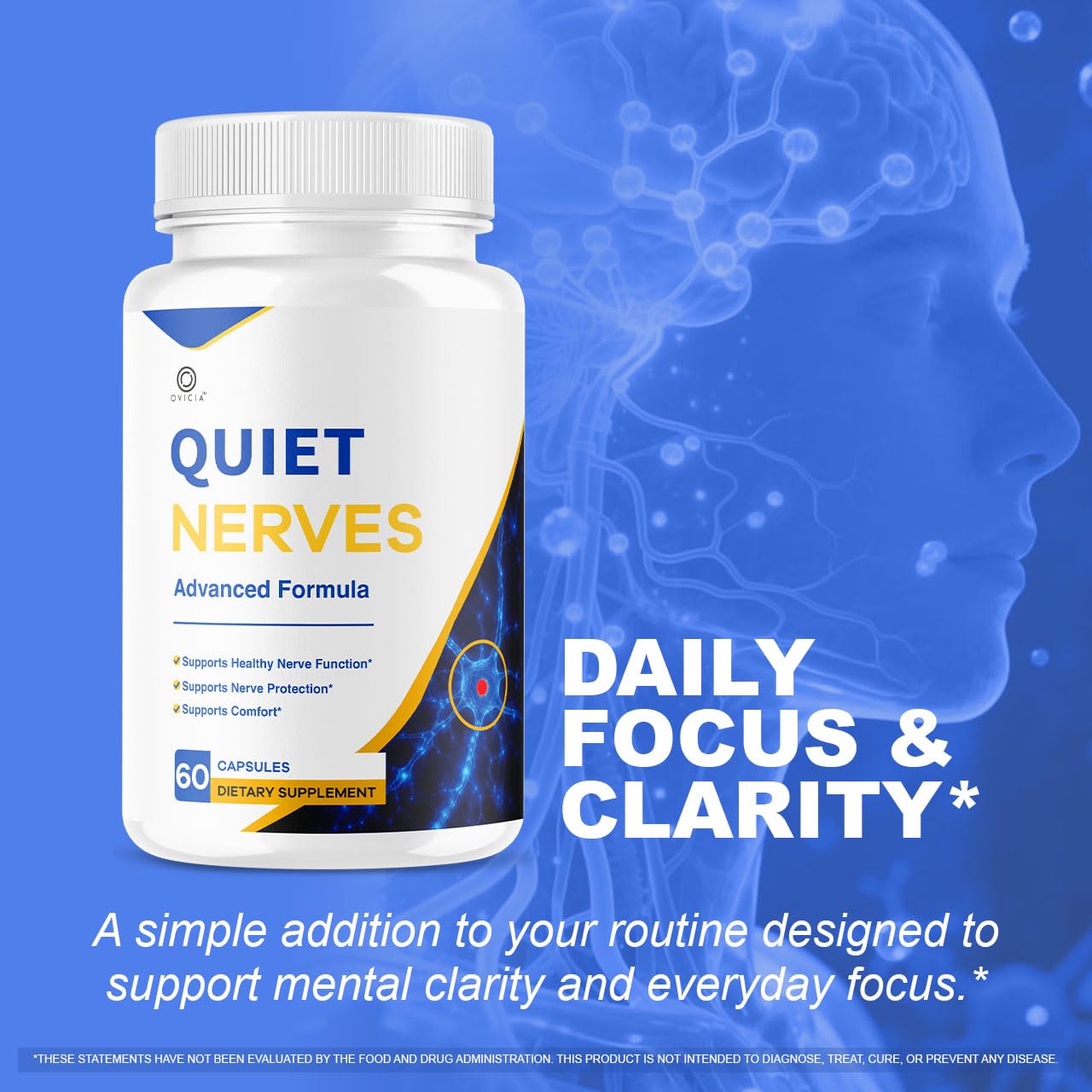 OVICIA Quiet Nerves Advanced Formula Capsules 60 Count