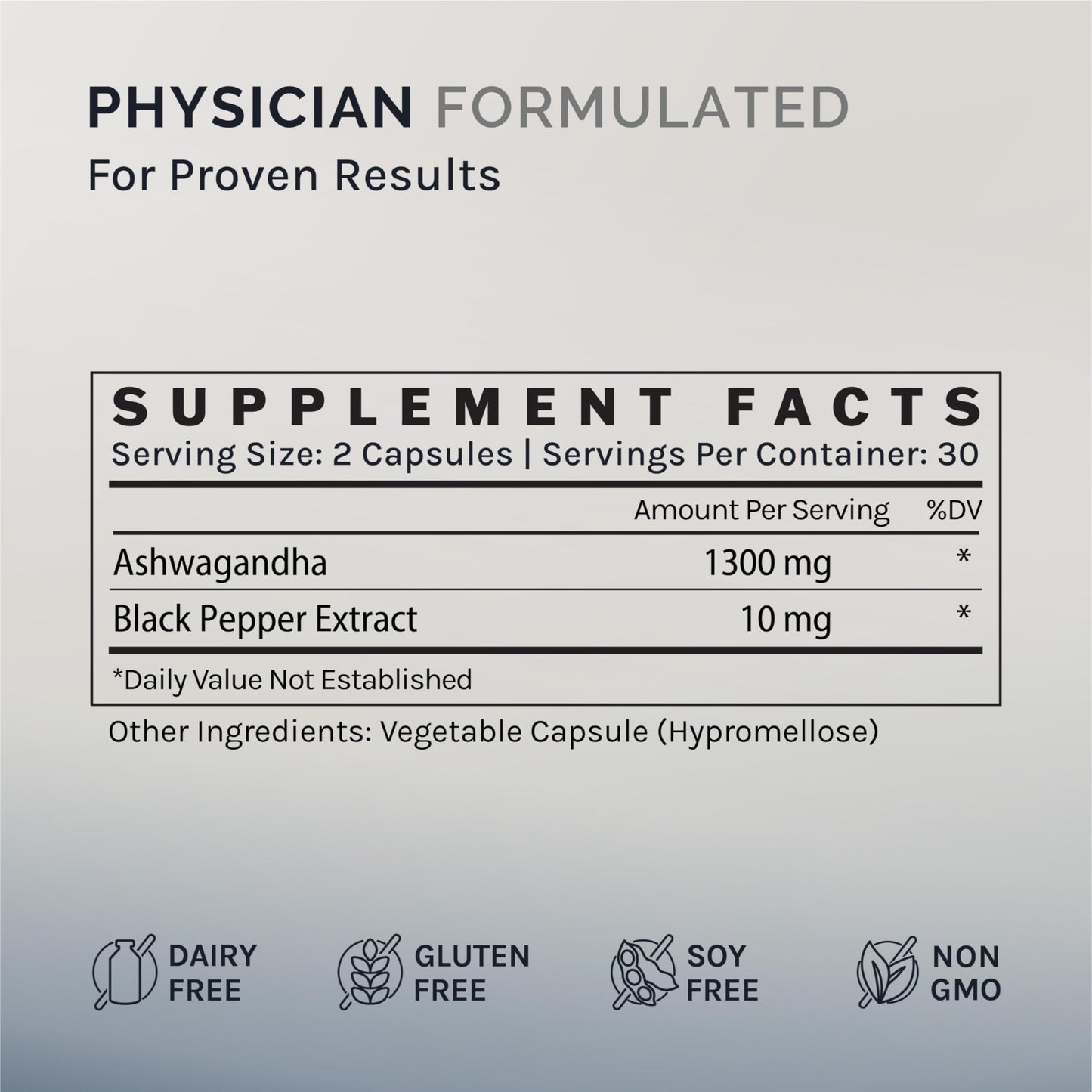 InfiniWell Ashwagandha Supplements 60 Capsules
