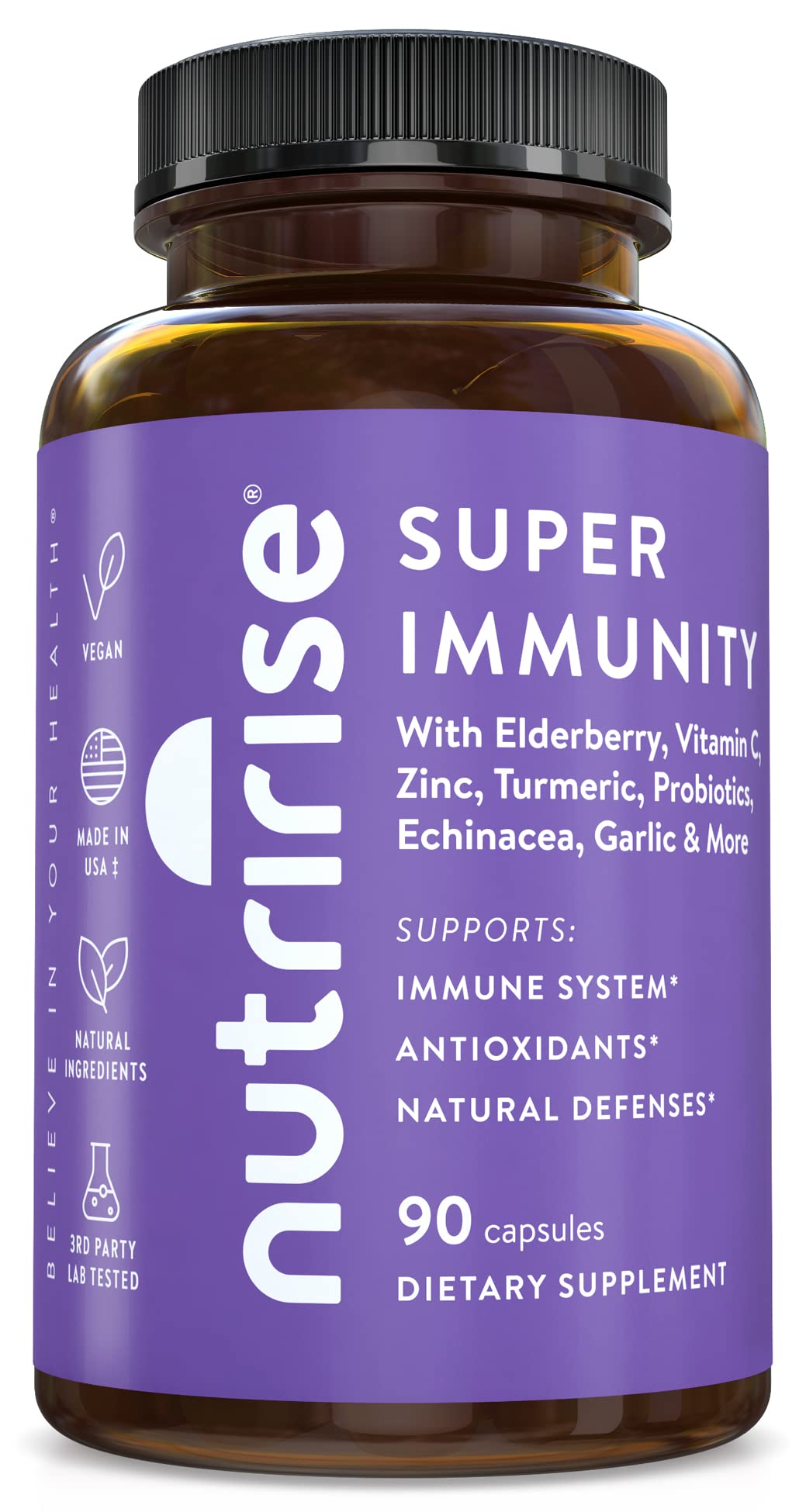 NutriRise Immunity Complex Immune Support Supplement Capsule, 90 Count