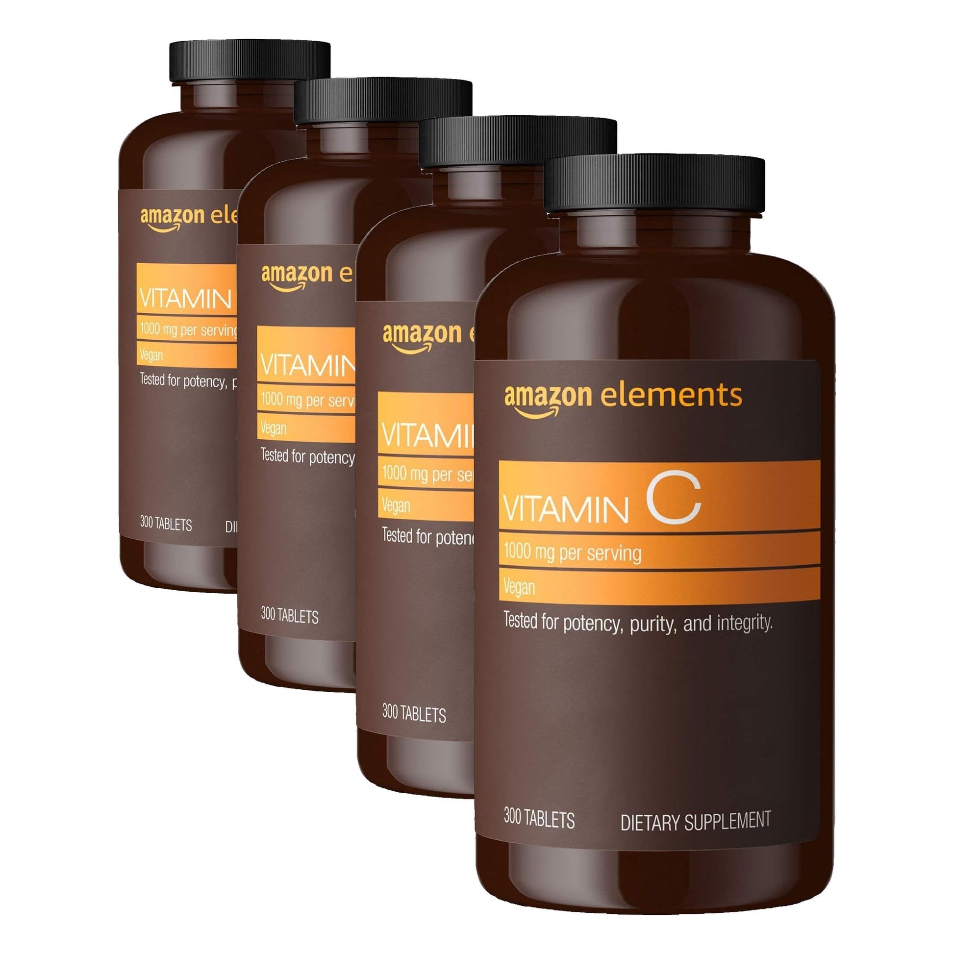 Amazon Elements Vitamin C 1000mg Tablets, 1200 Count