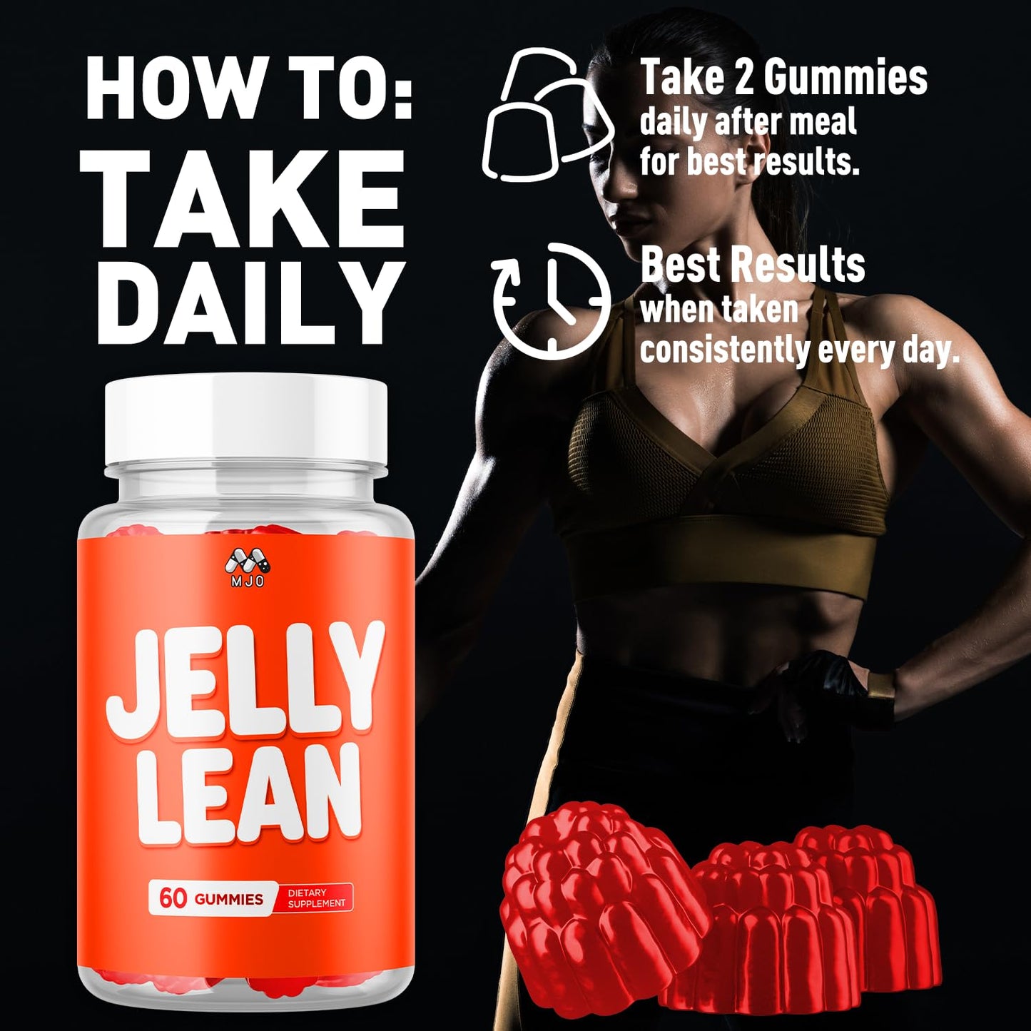 MJO Jelly Lean Gummies, 180 Gummies