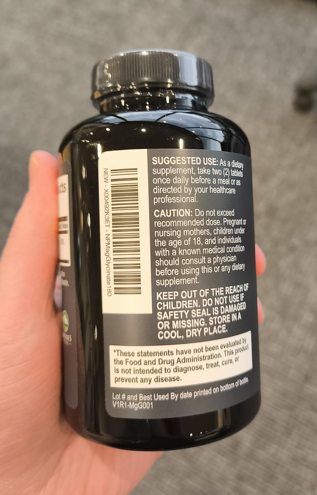 Nature's Peak Magnesium Glycinate Capsules 180 Count