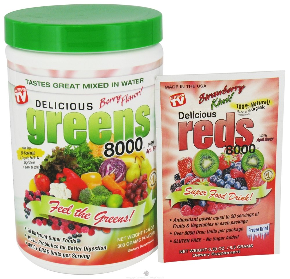 Pakonen Delicious Greens 8000 Powder 10.6 Ounces
