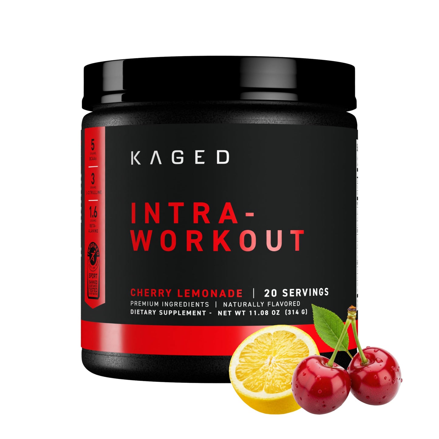 Kaged Intra-Workout Powder Cherry Limeade 10.93 Ounce