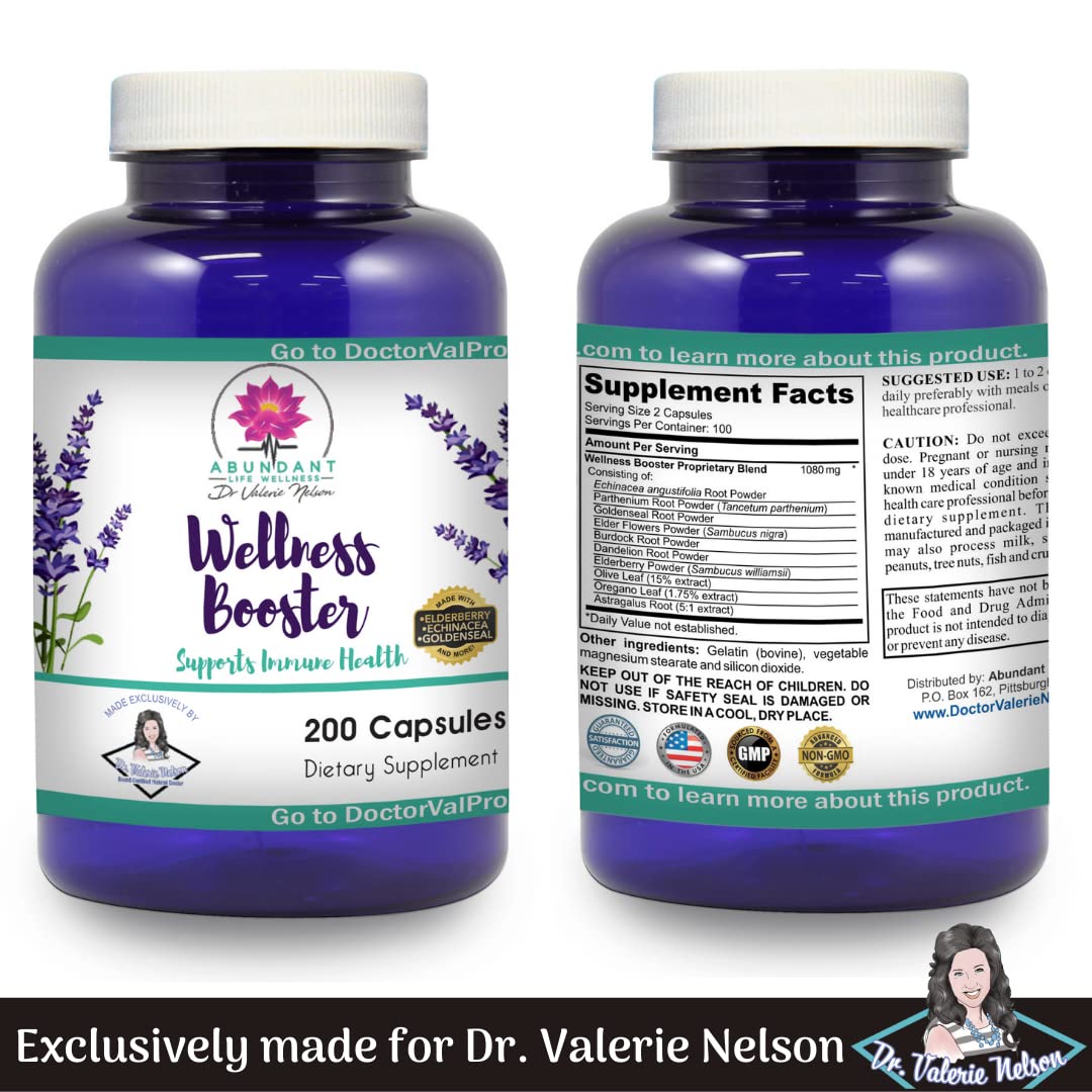 Dr. Valerie Nelson Echinacea Elderberry Goldenseal & More Capsules, 200