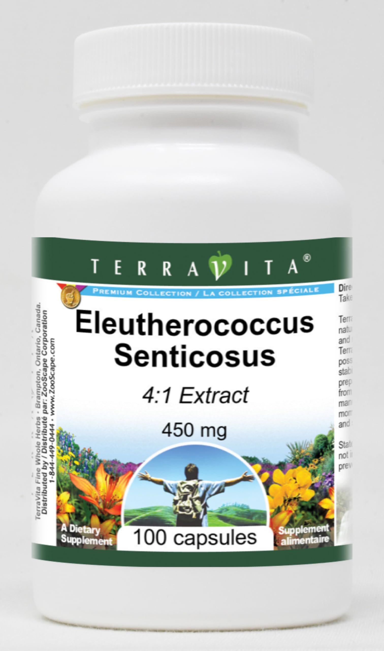 Terravita Eleutherococcus Senticosus 4:1-450 mg Capsules 300