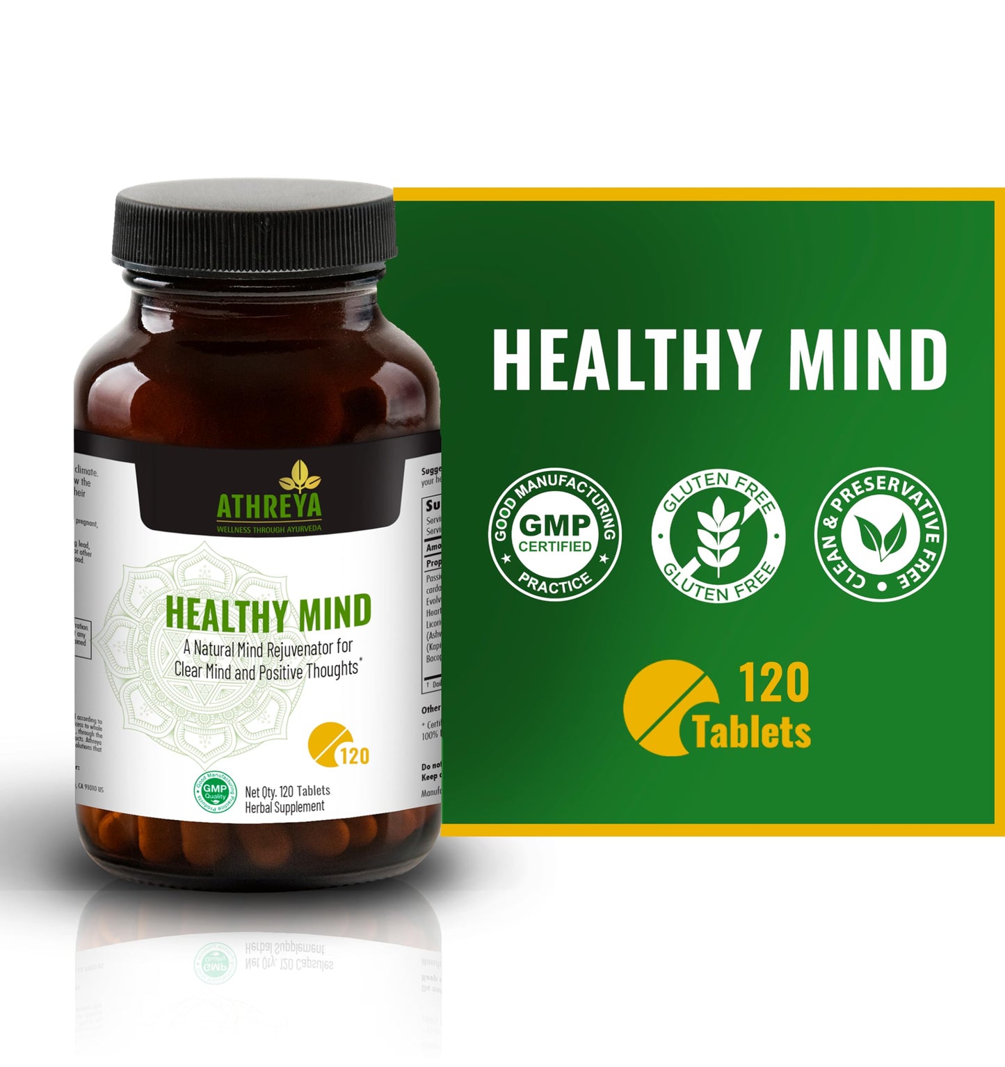 Athreya Healthy Mind Tablets 120 Tablets