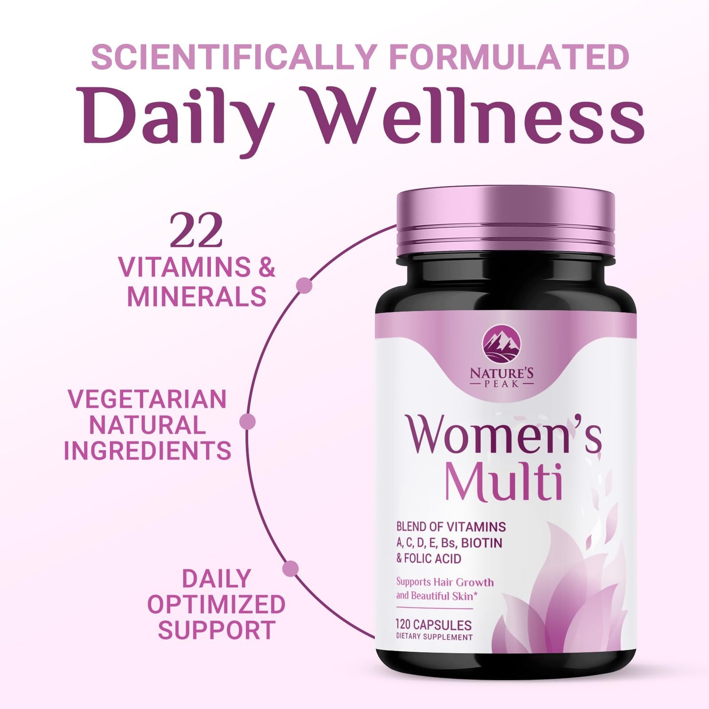 Nature's Peak Multivitamin for Women Capsules, 120 Count