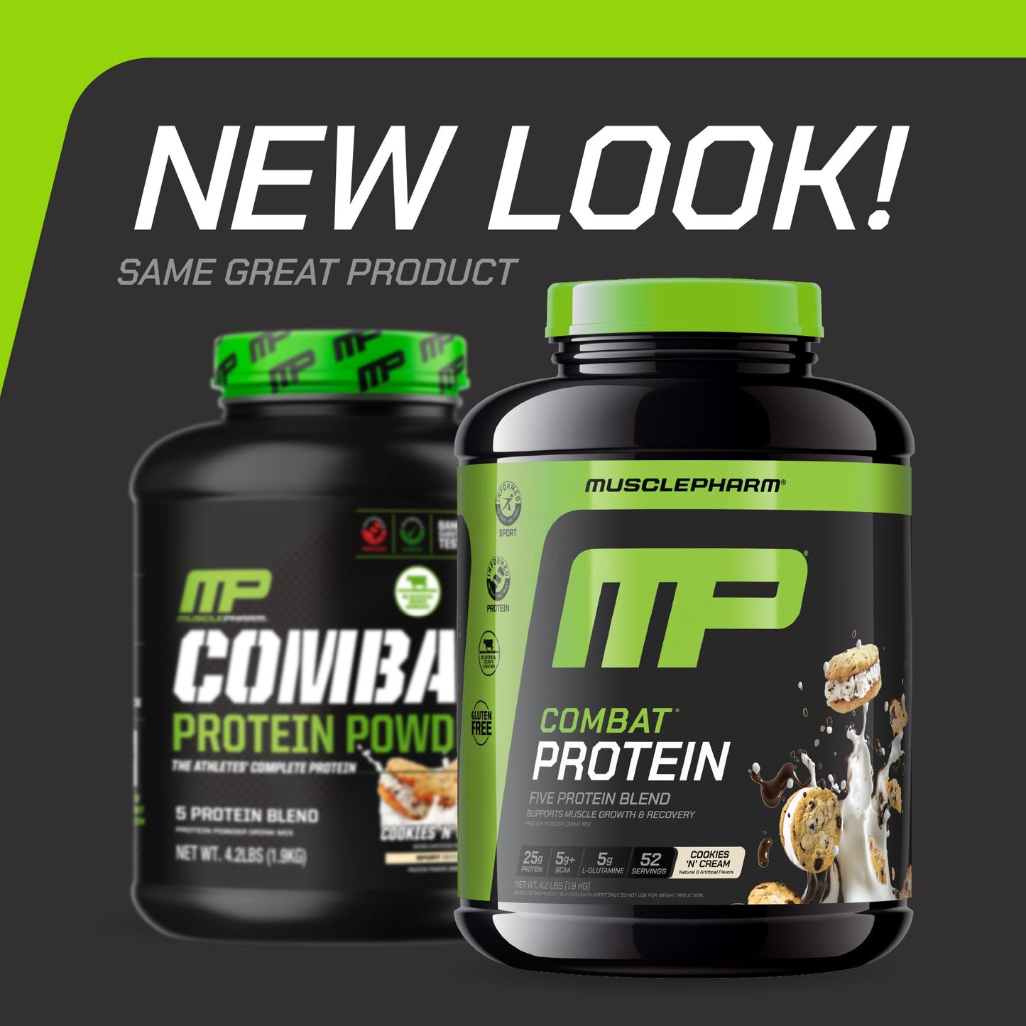 Muscle Pharm Combat Protein Powder 4 lb, 52 Servings