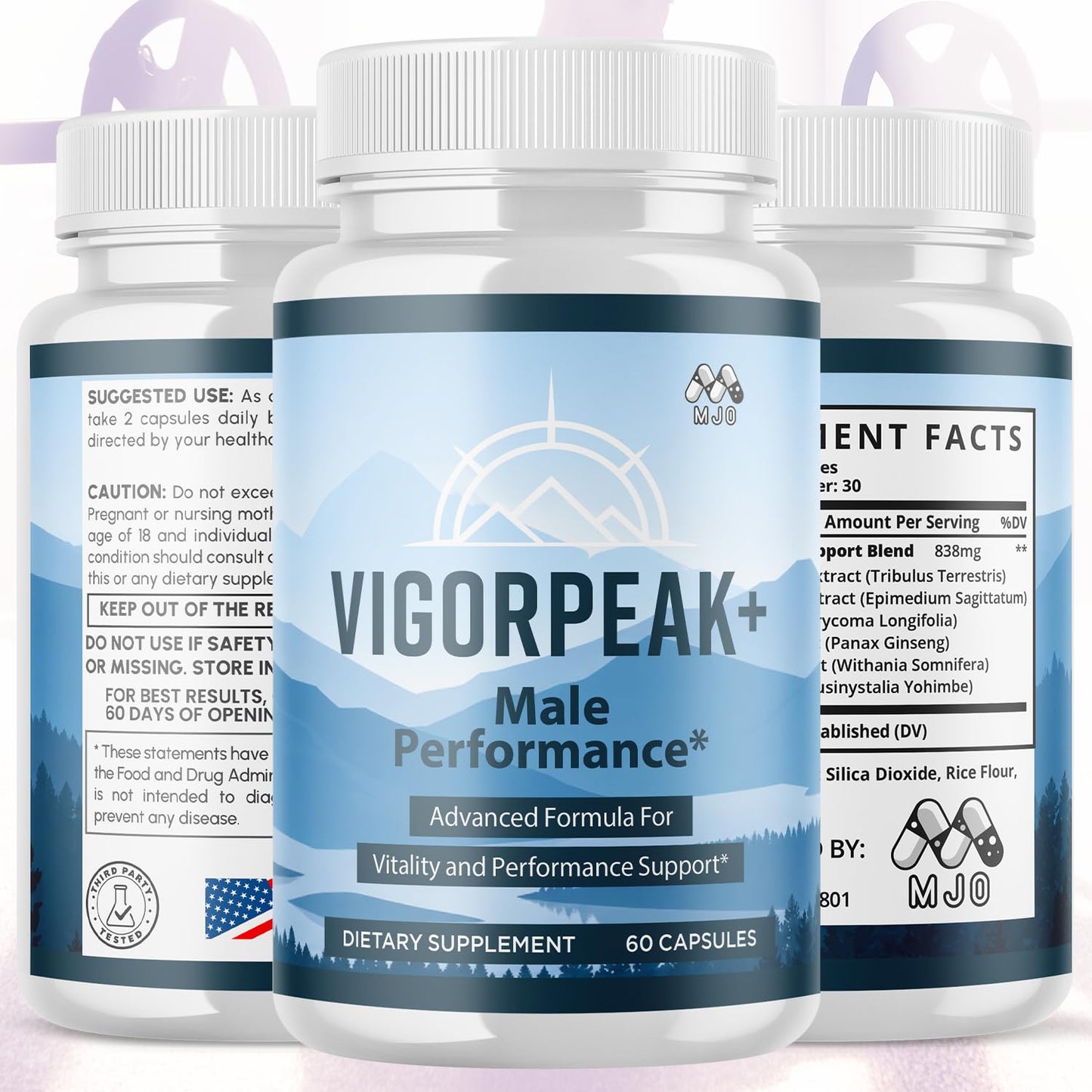 MJO Vigorpeak Men's Health Capsules 60 Count