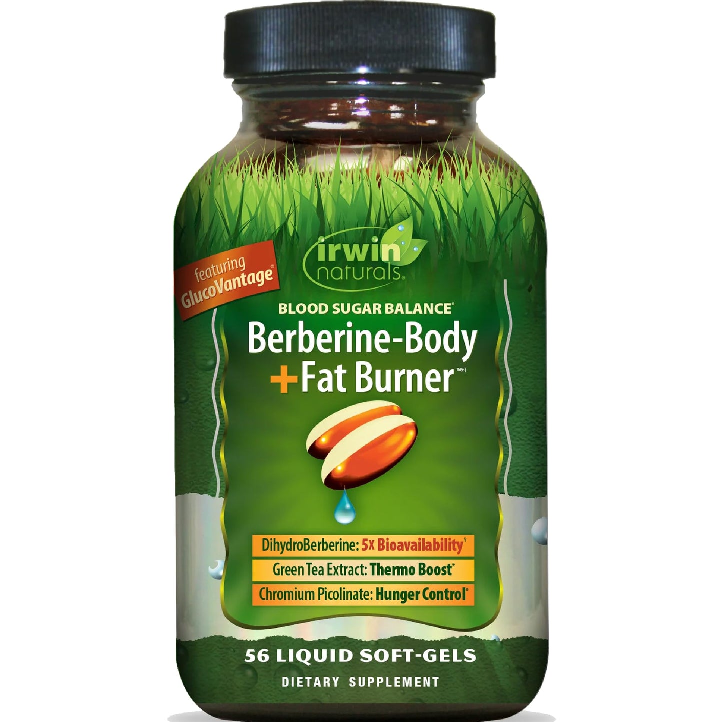 Irwin Naturals Balance Berberine-Body+Fat Burner Softgels 56