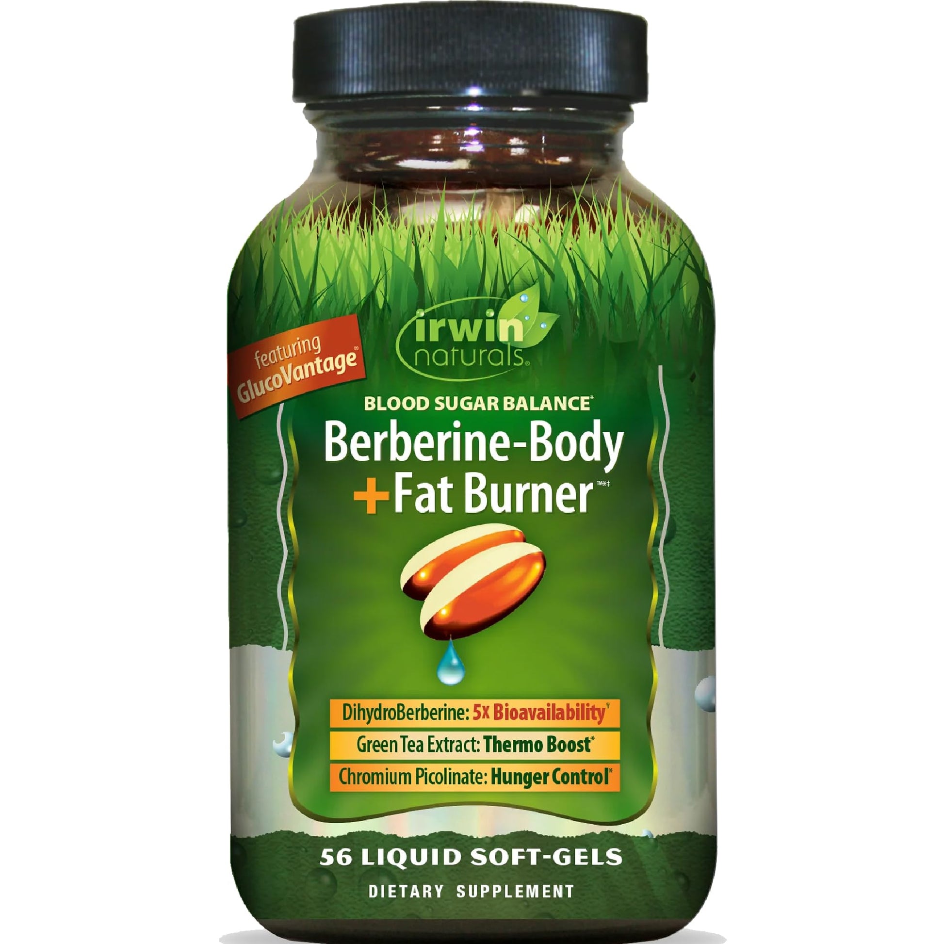 Irwin Naturals Balance Berberine-Body+Fat Burner Softgels 56