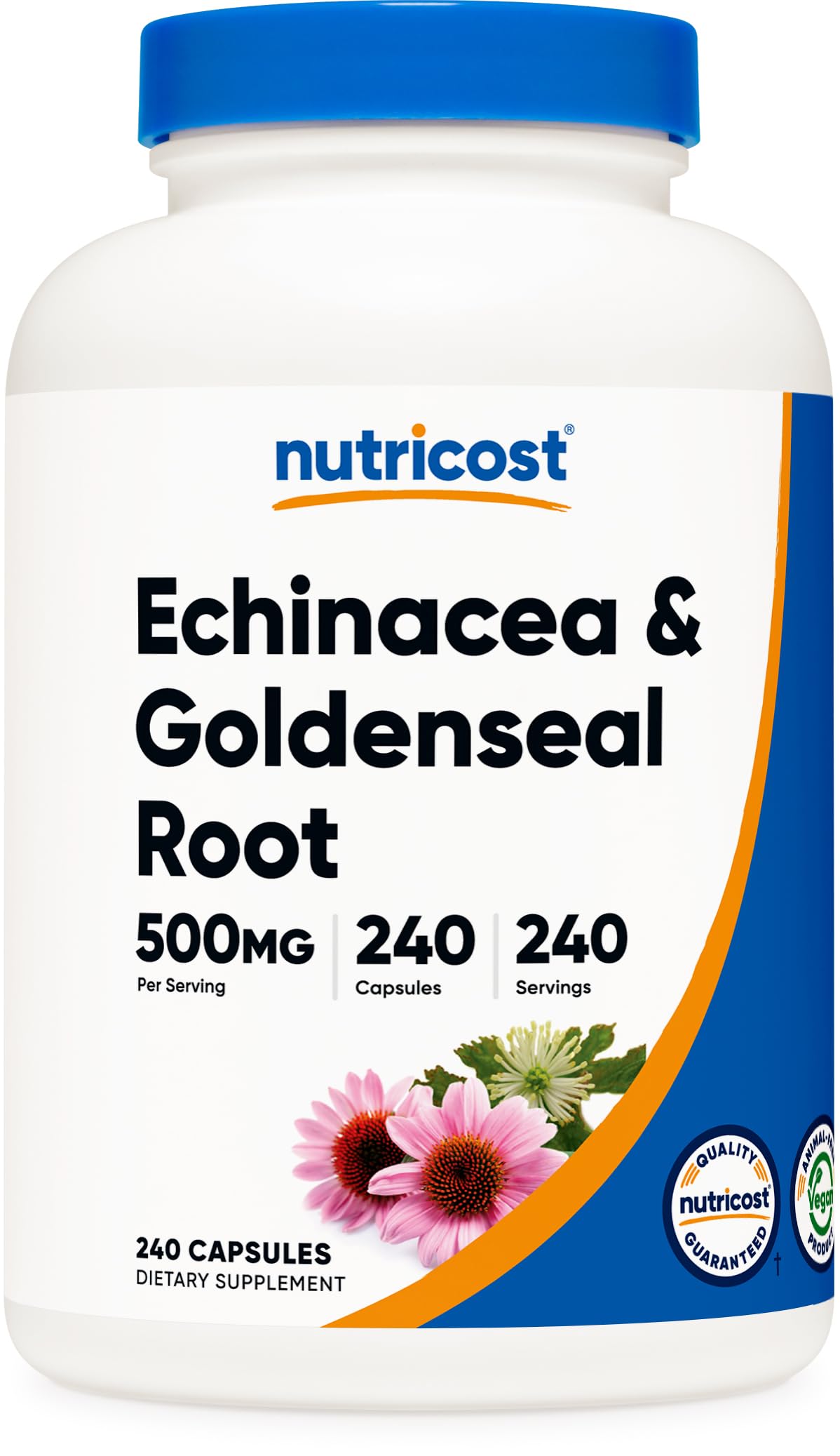 Nutricost Echinacea & Goldenseal Root 500mg Capsules 240