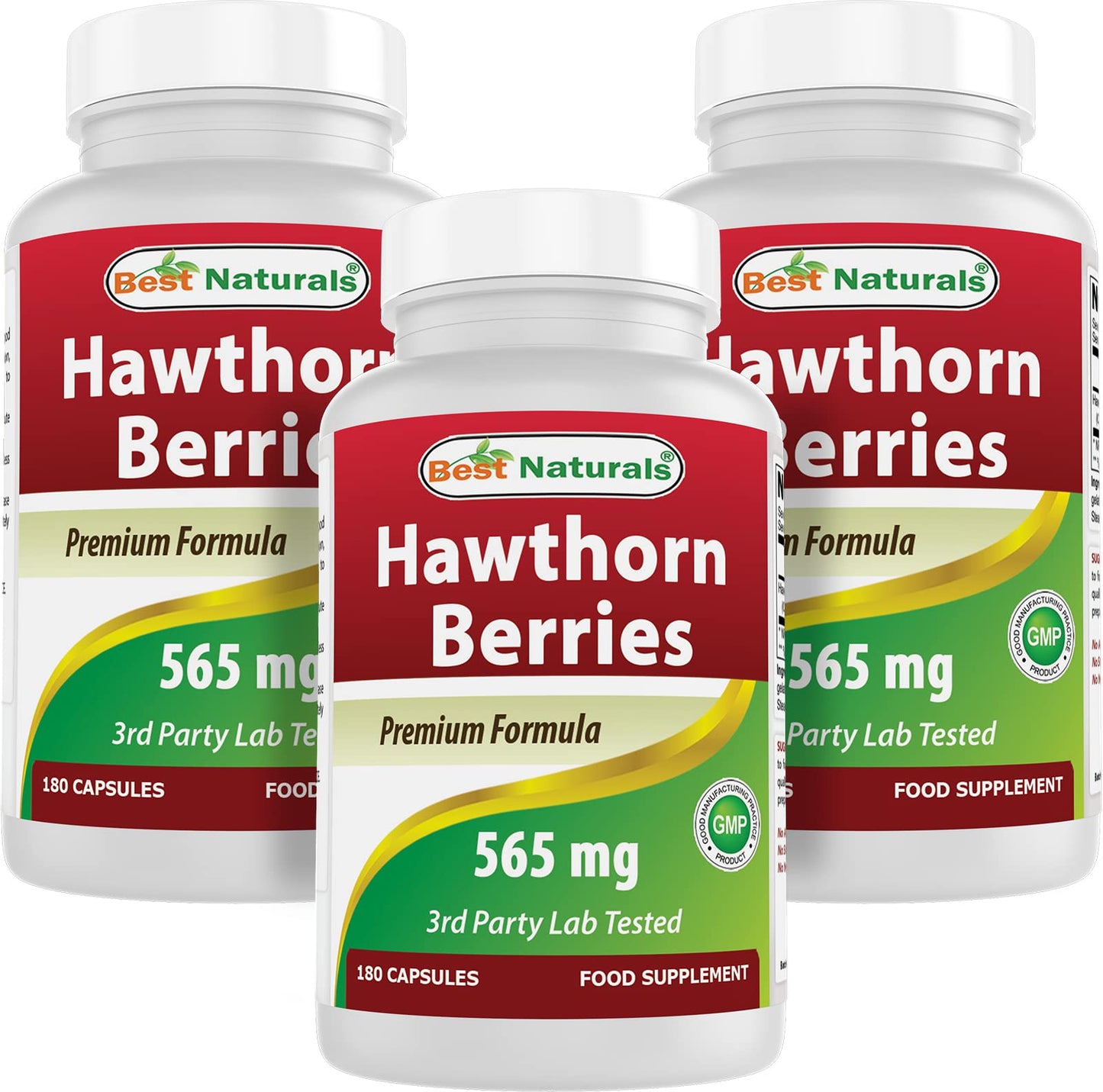 Best Naturals Hawthorn Berry 565 mg Capsules 540 Count